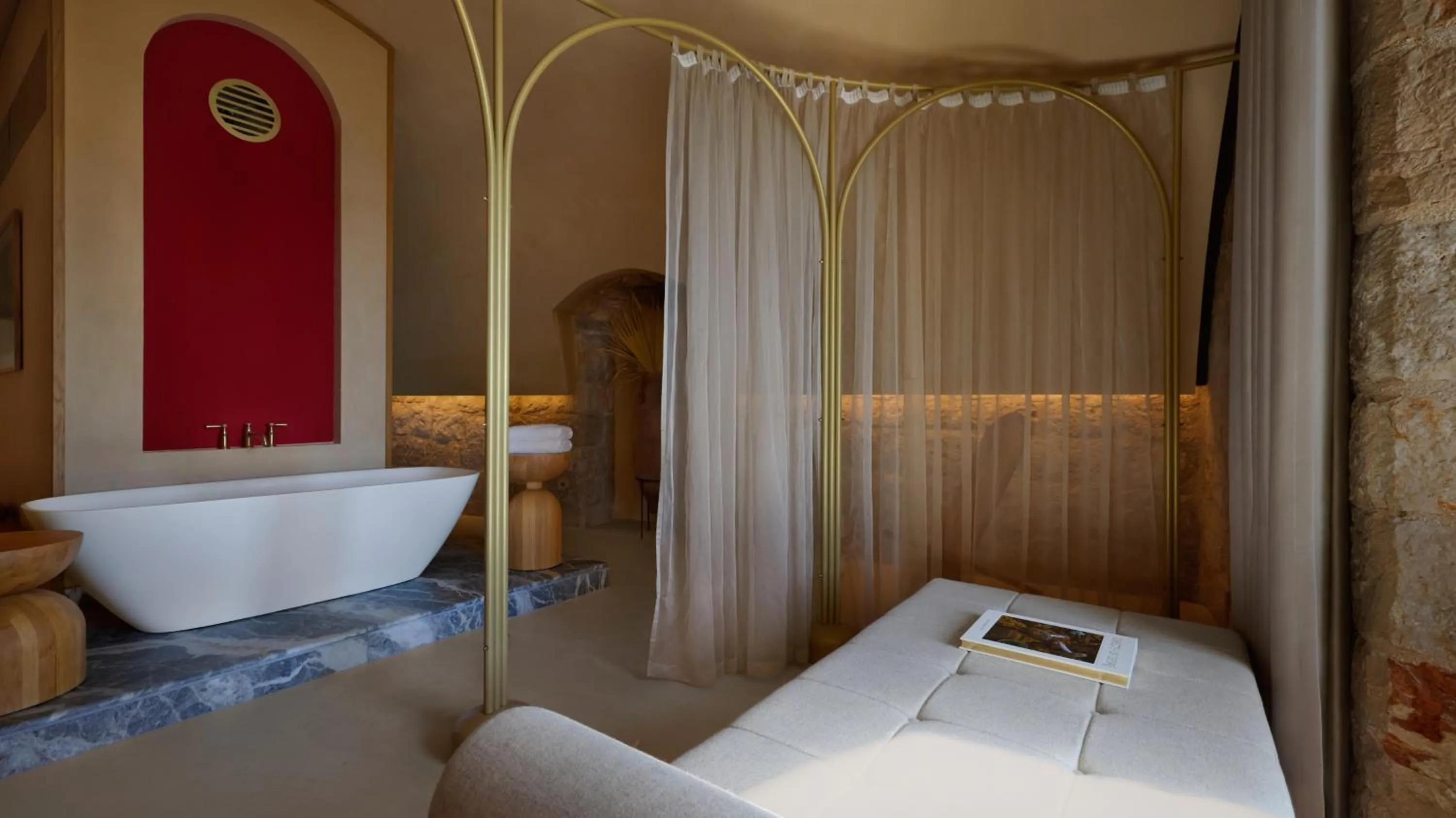 Bathroom, Bed in Mamula Island by Banyan Tree