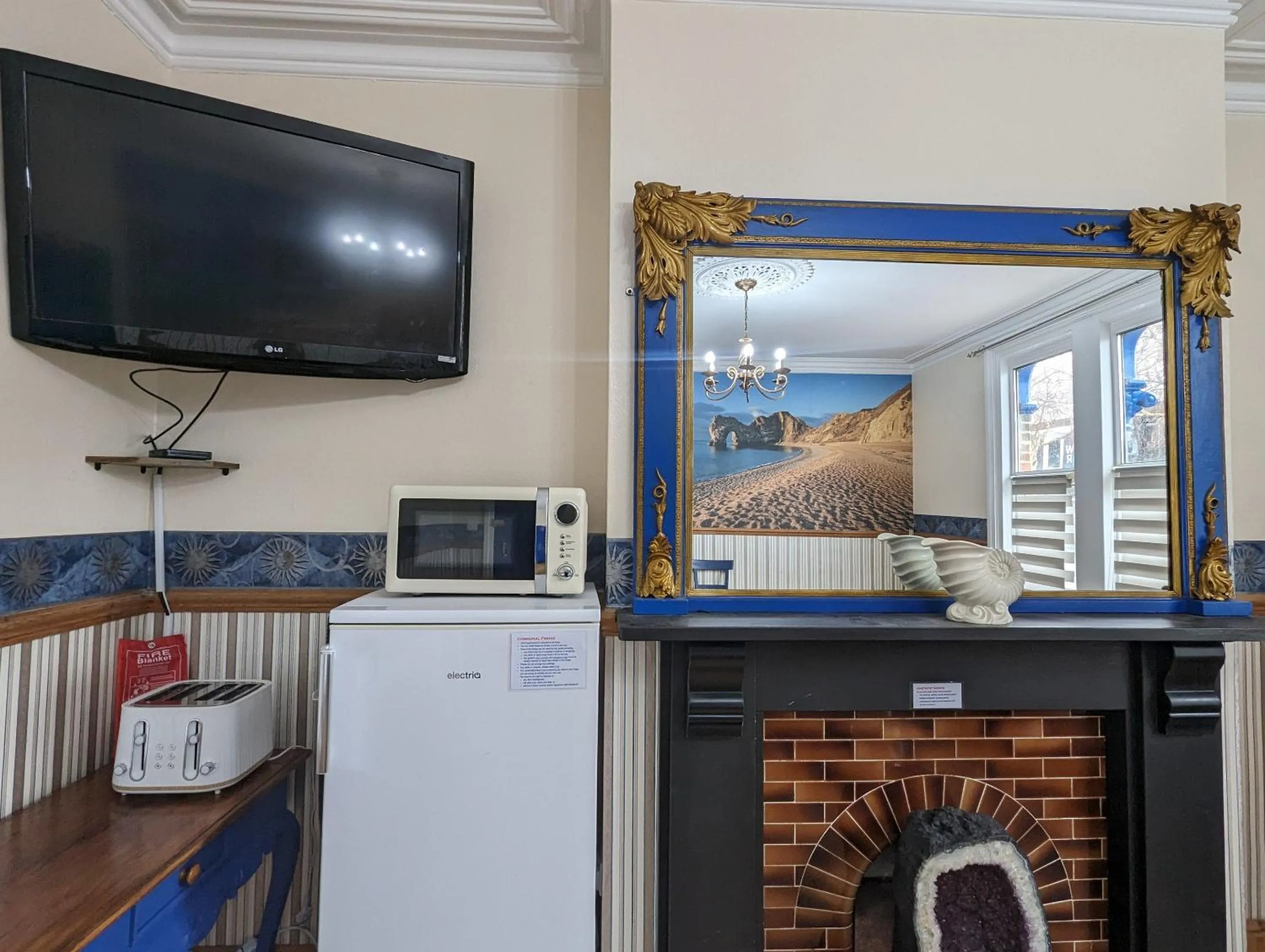 Living room in Jurassic Bay Holidays