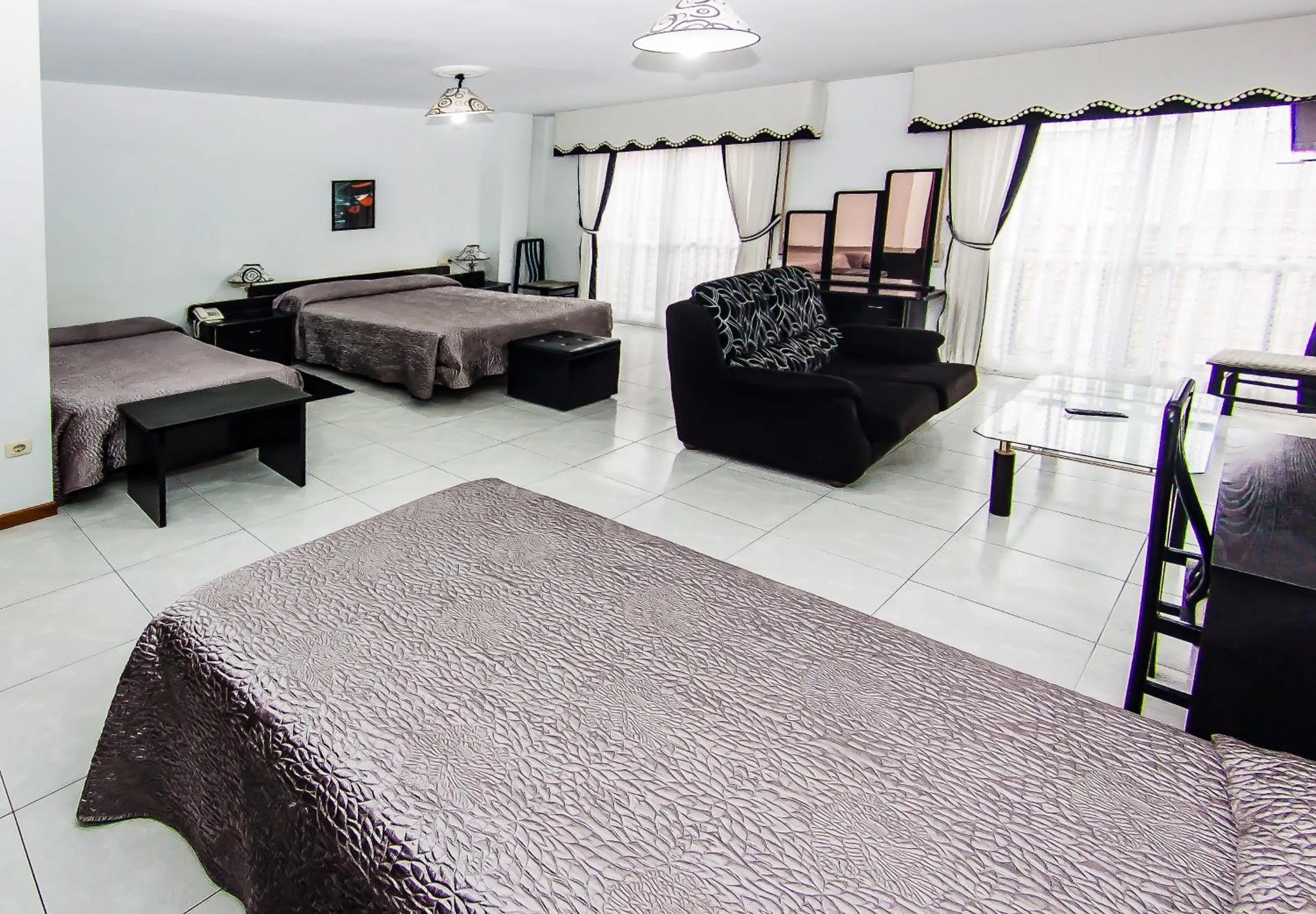 Bed in Hotel Restaurante Xaneiro