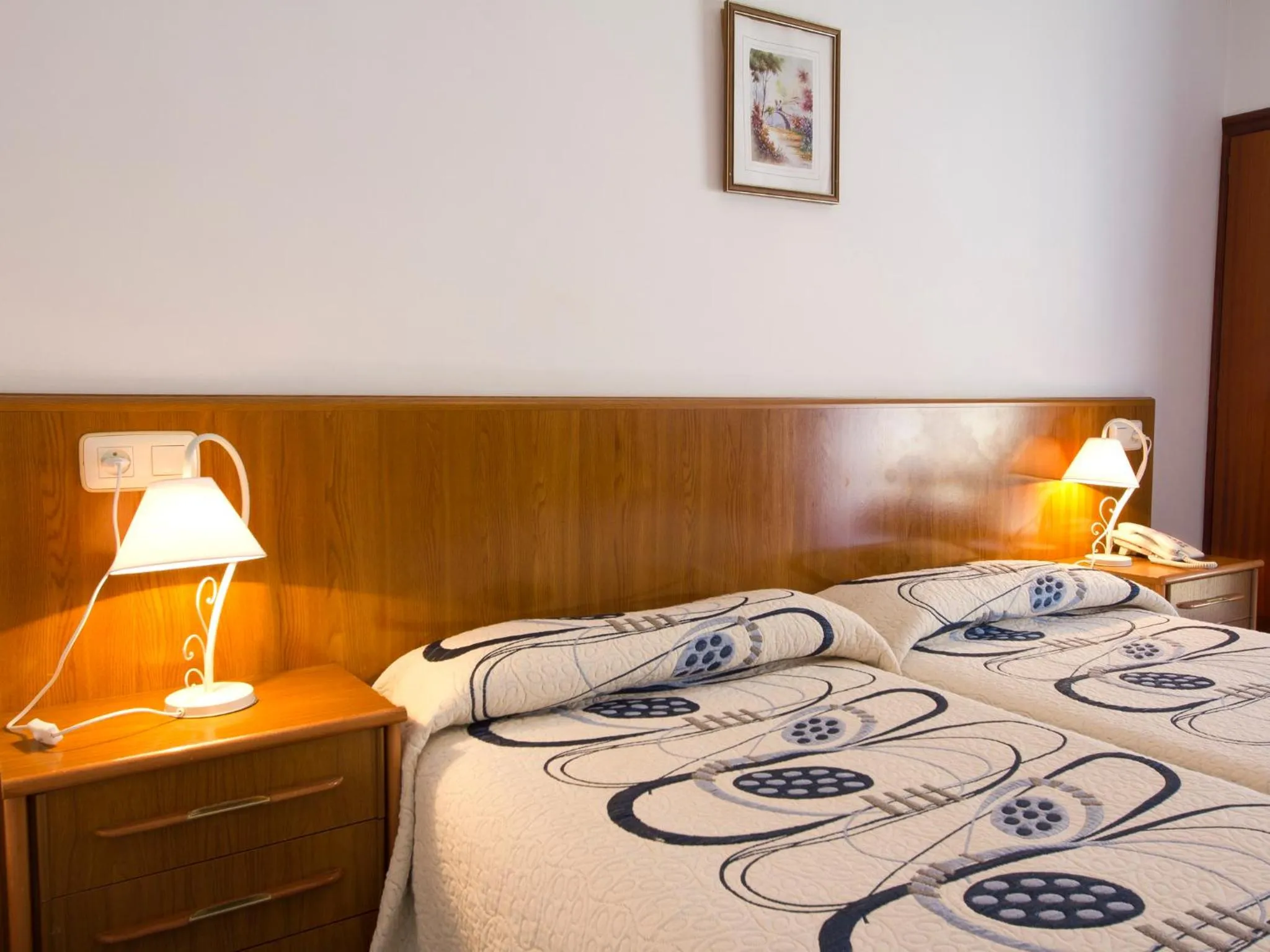 Bed in Hotel Restaurante Xaneiro