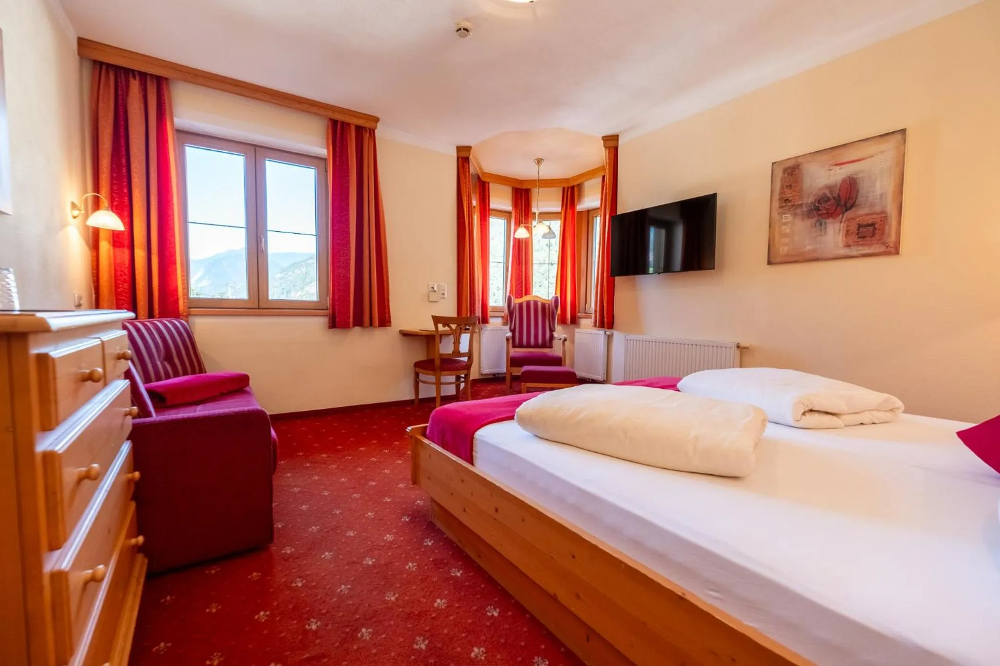 Bedroom, Bed in Hotel Rietzer Hof