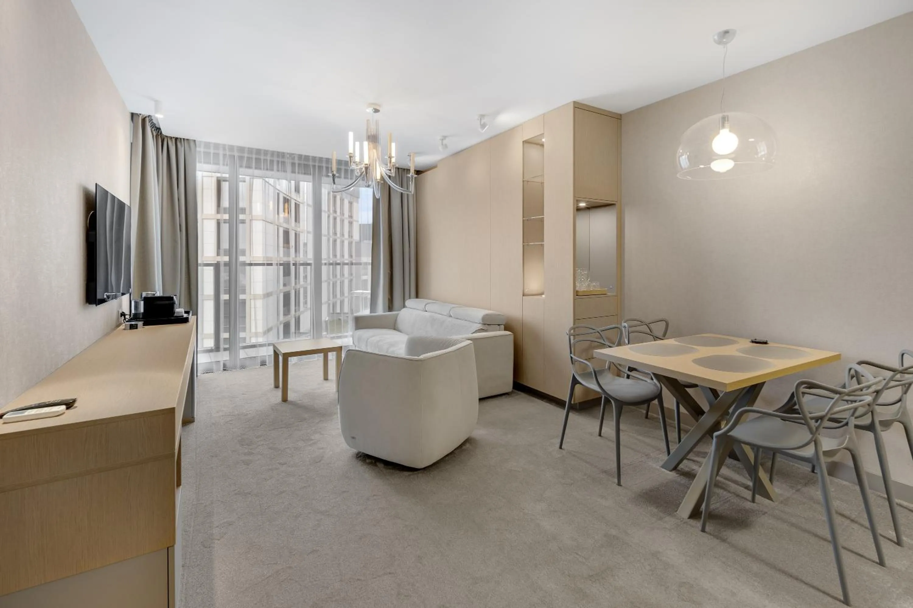 Living room in Eurovea Tower Apartments