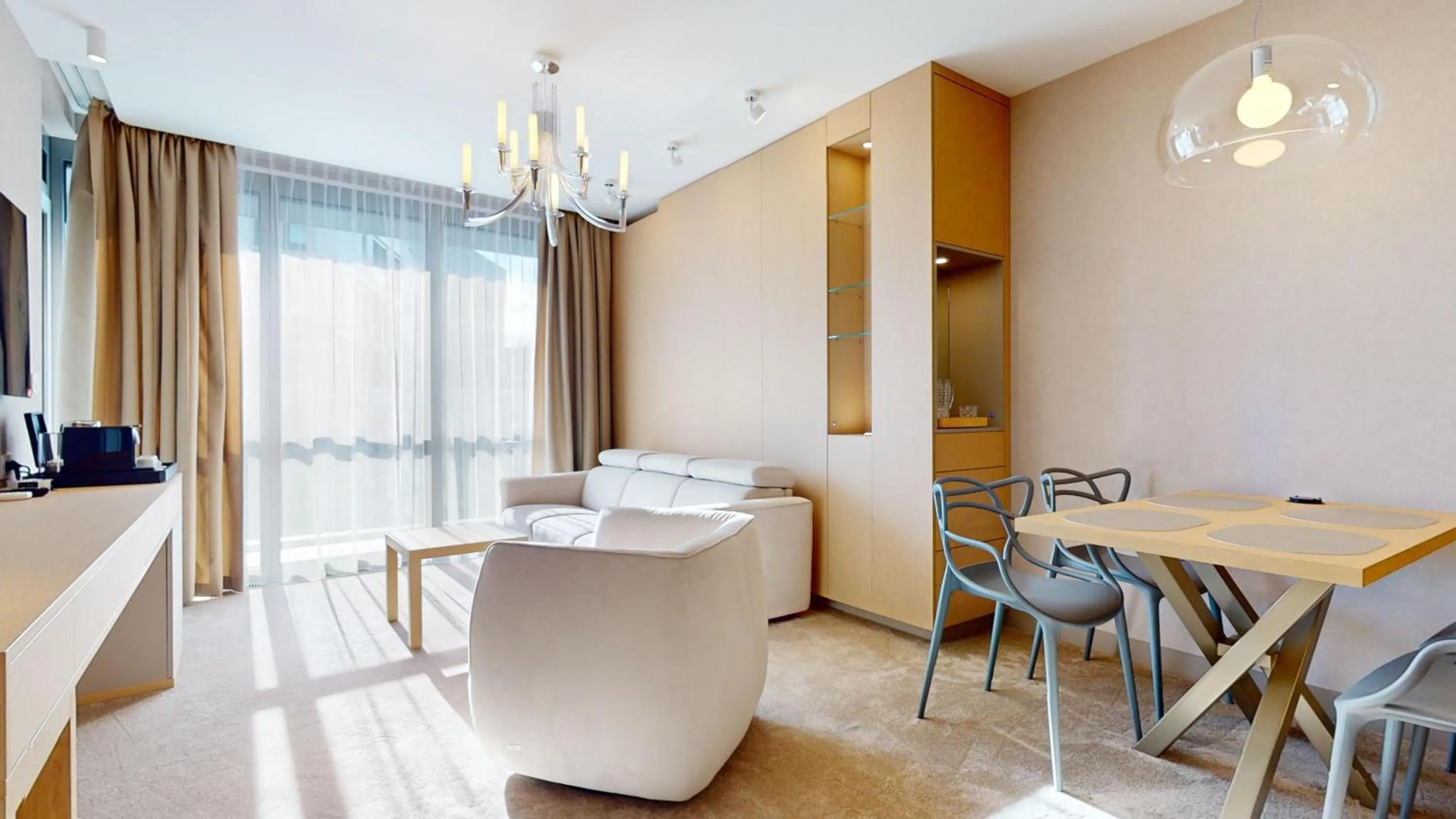 Living room in Eurovea Tower Apartments