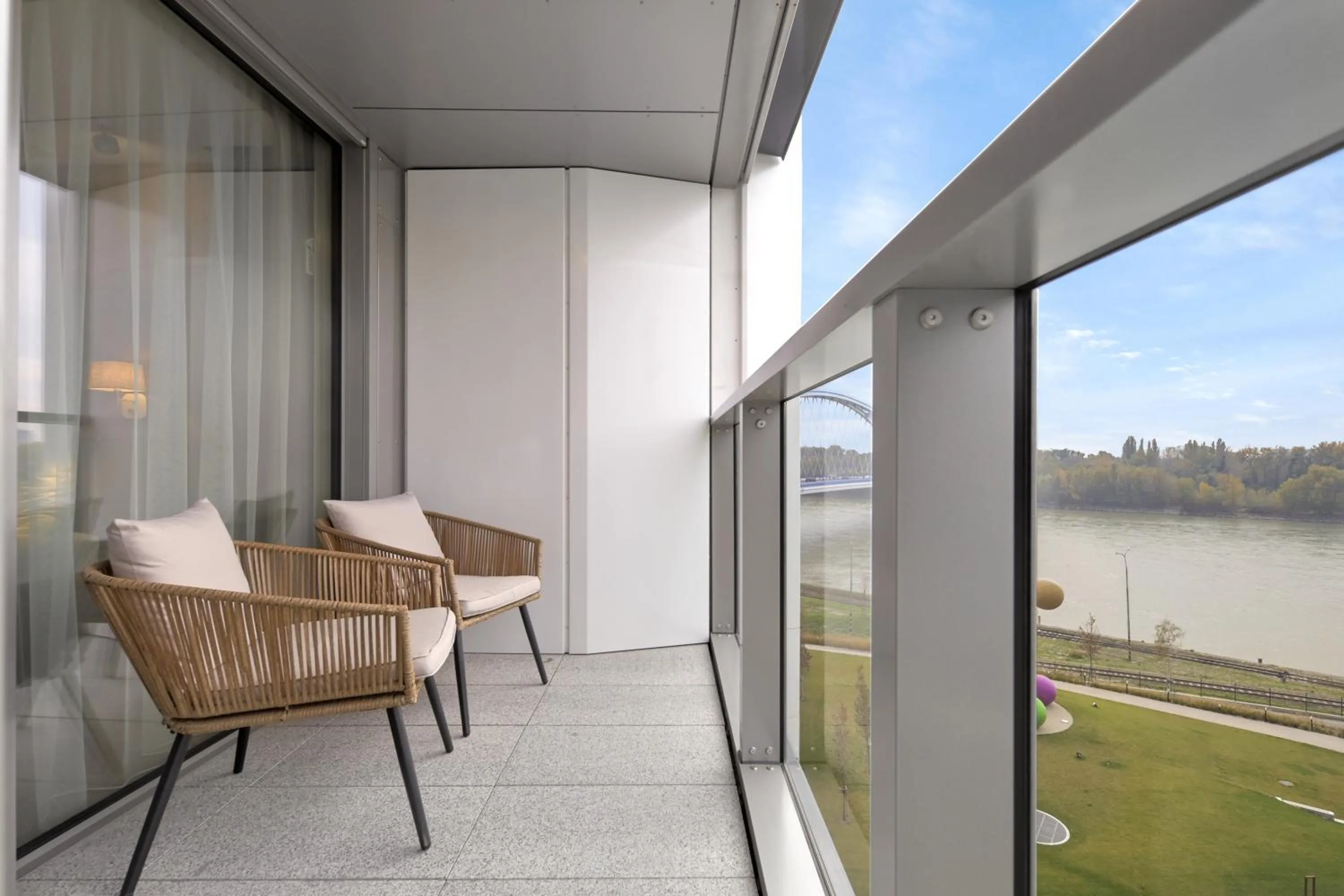 Balcony/Terrace in Eurovea Tower Apartments