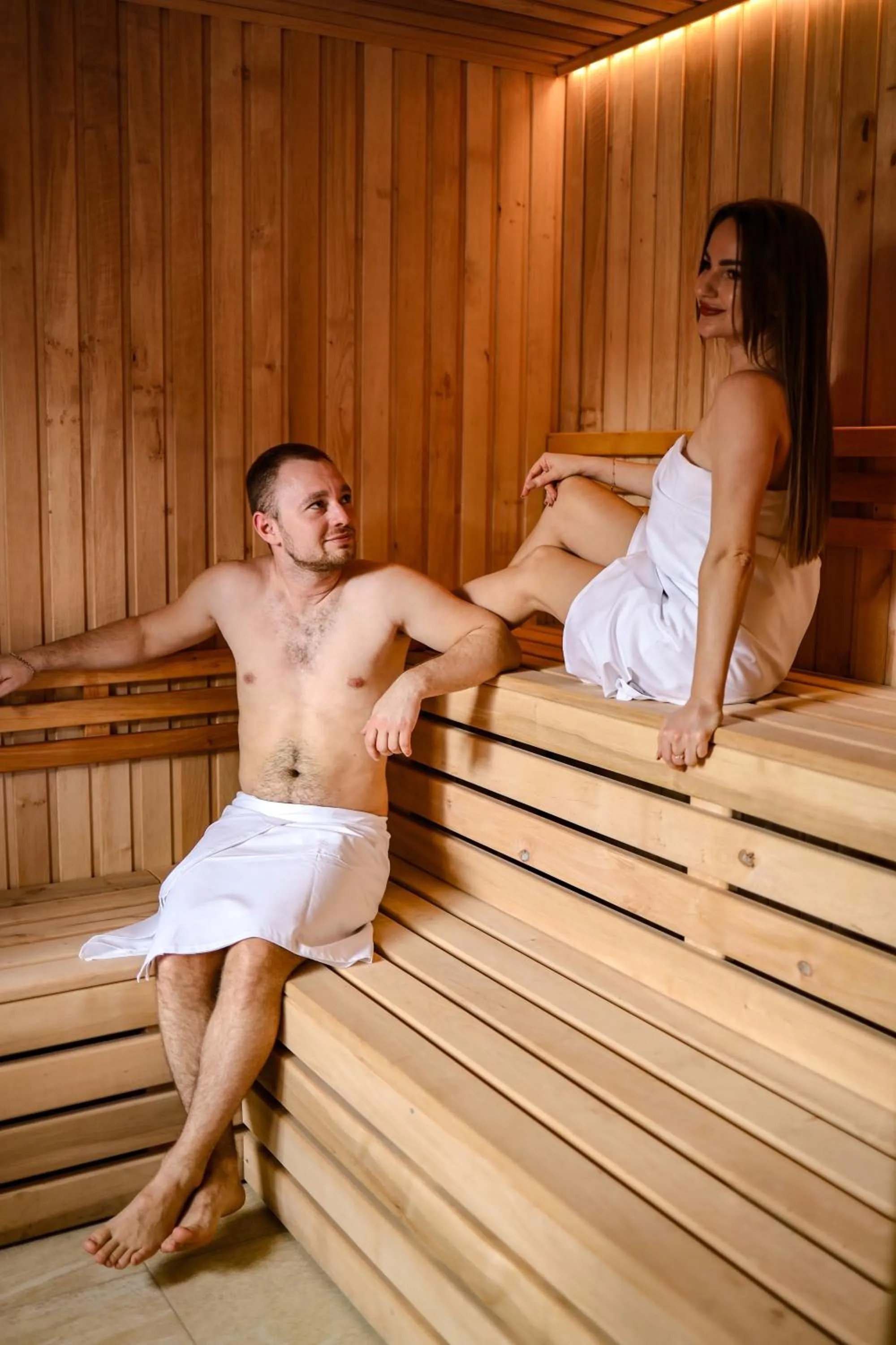 Sauna in Golden Golem hotel & Spa