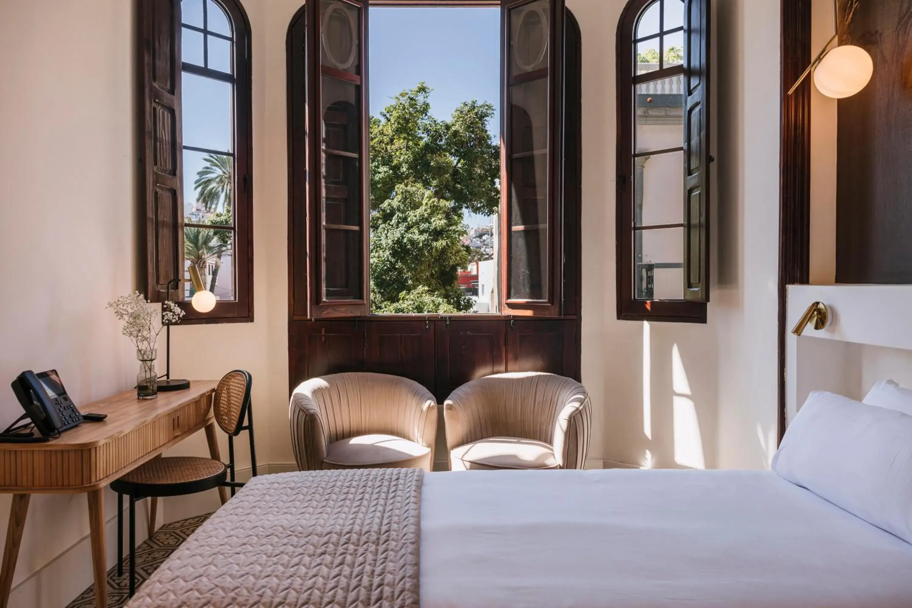 View (from property/room), Bed in MASANET Emblematic Hotels - Adults Only View (from property/room), Bed in MASANET Emblematic Hotels - Adults Only