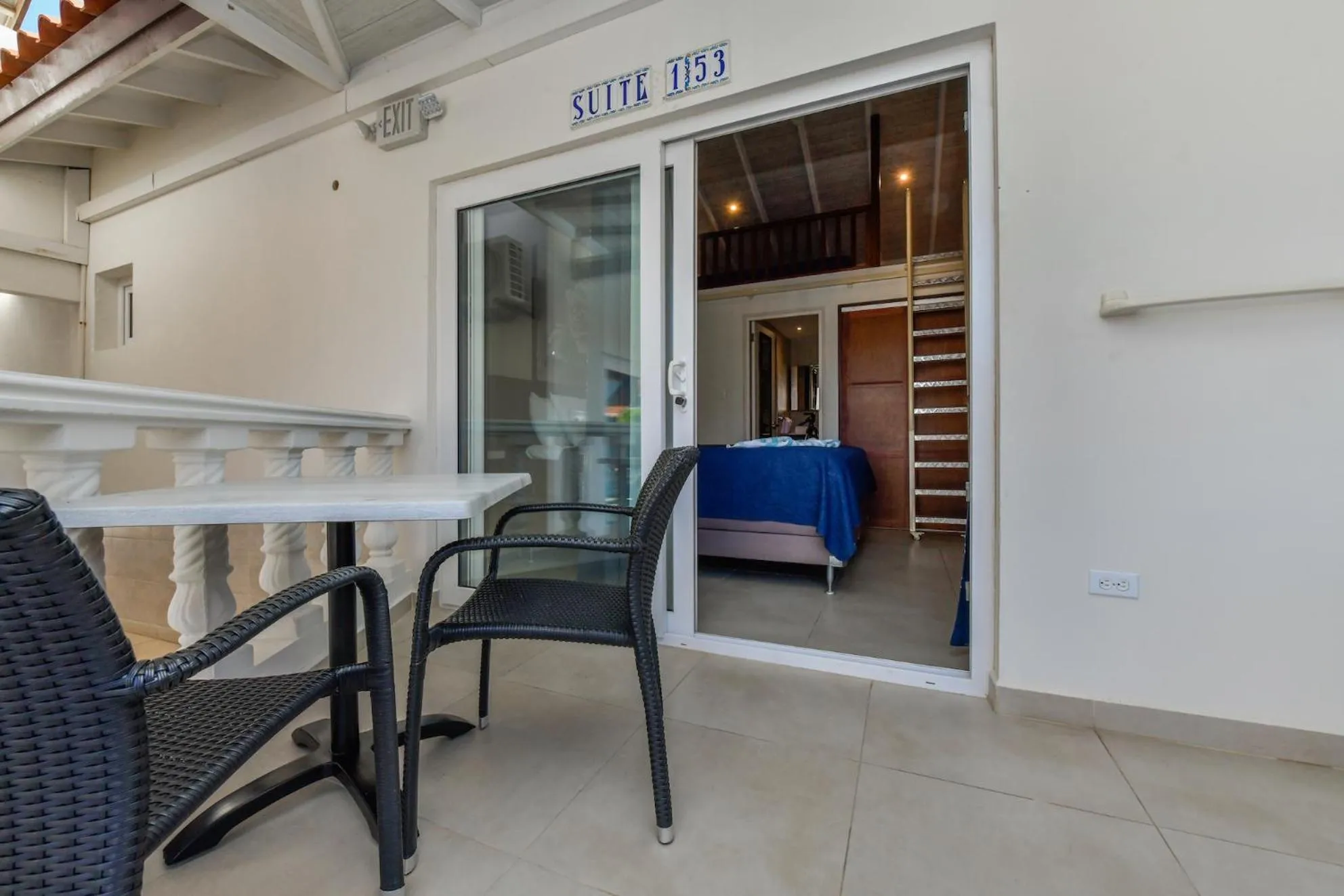 Patio in Boutique Hotel Swiss Paradise Aruba Villas and Suites