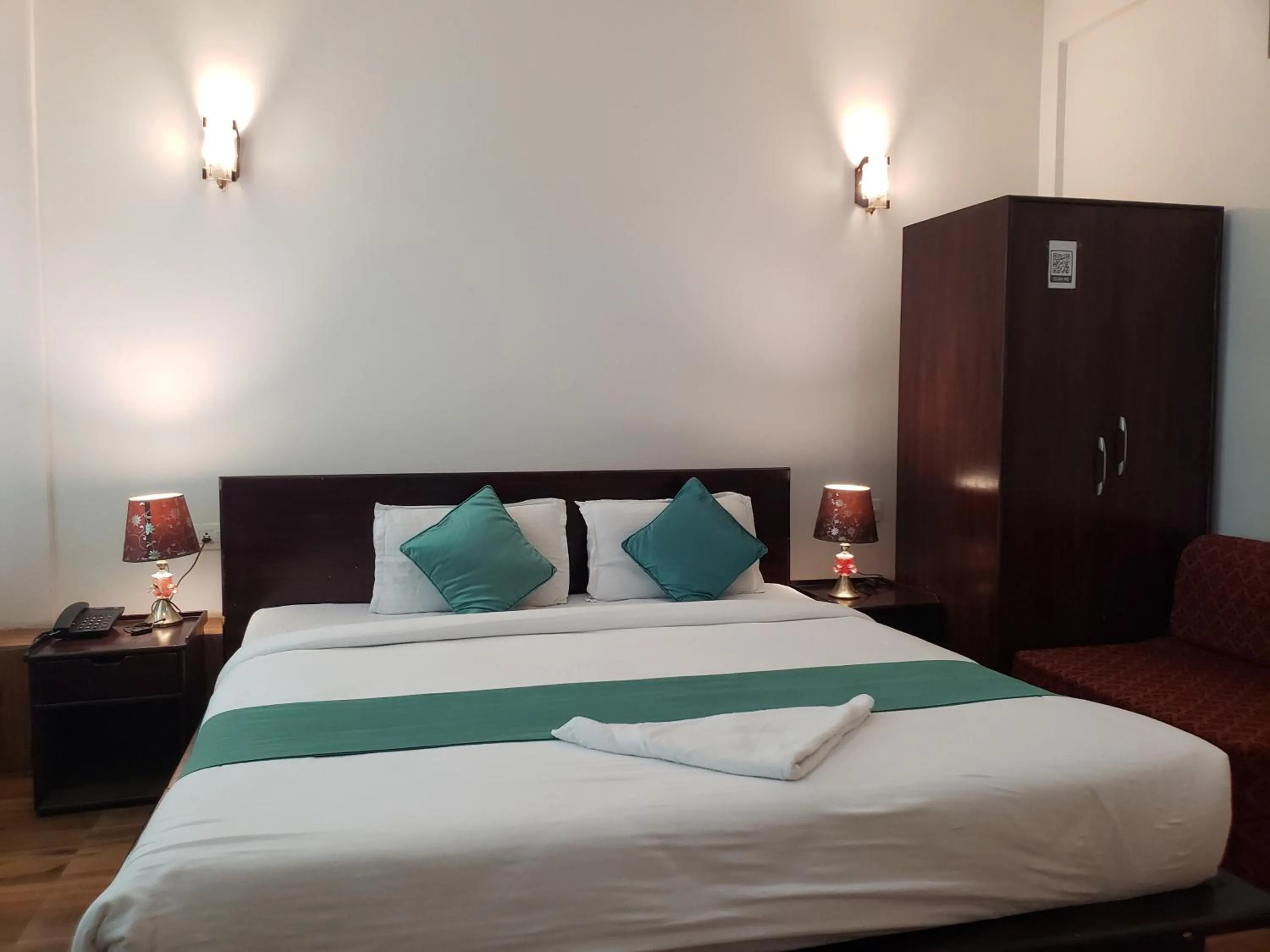 Bed in HOTEL GREENERY VIEW