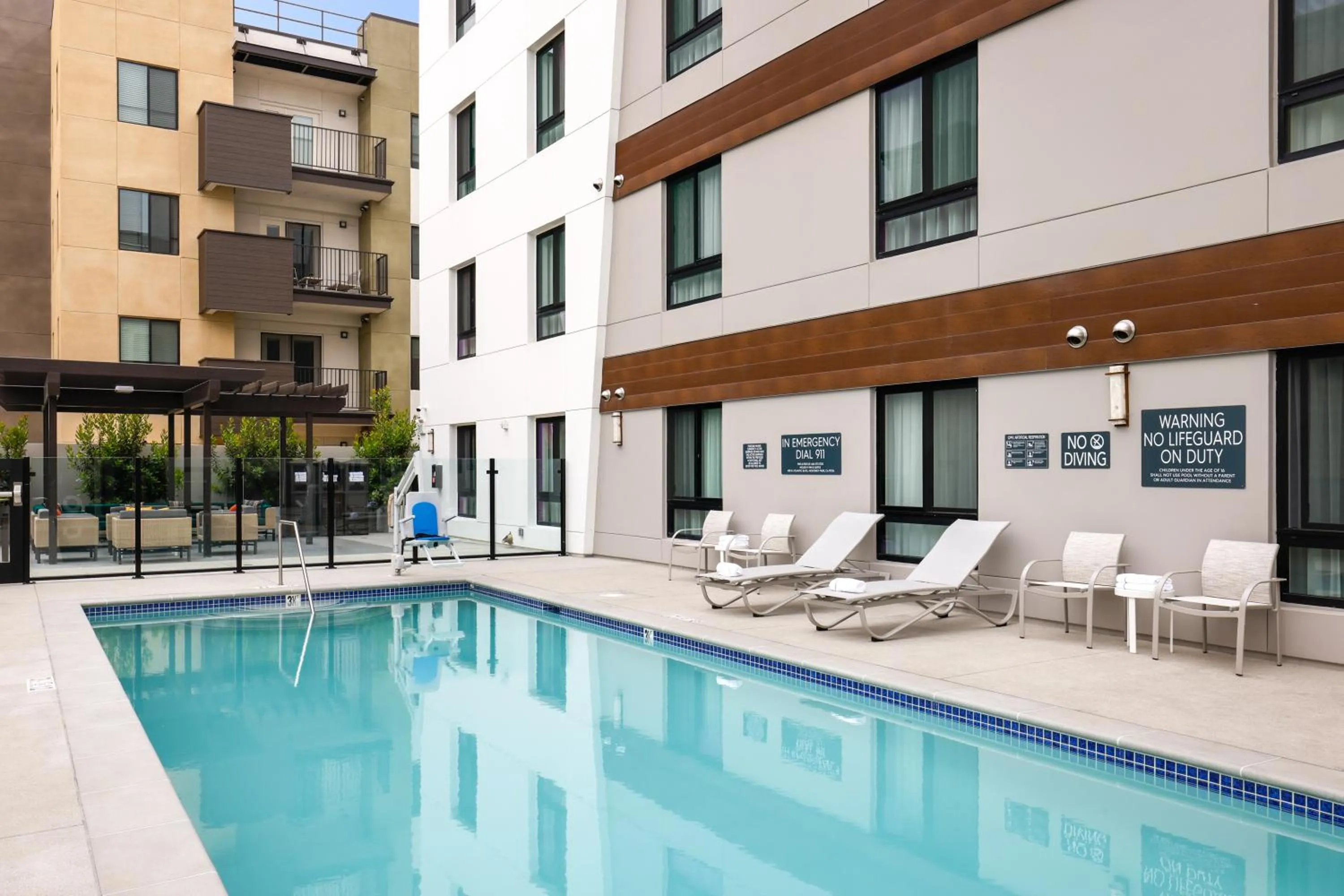 Pool view in Holiday Inn & Suites Monterey Park – Los Angeles by IHG
