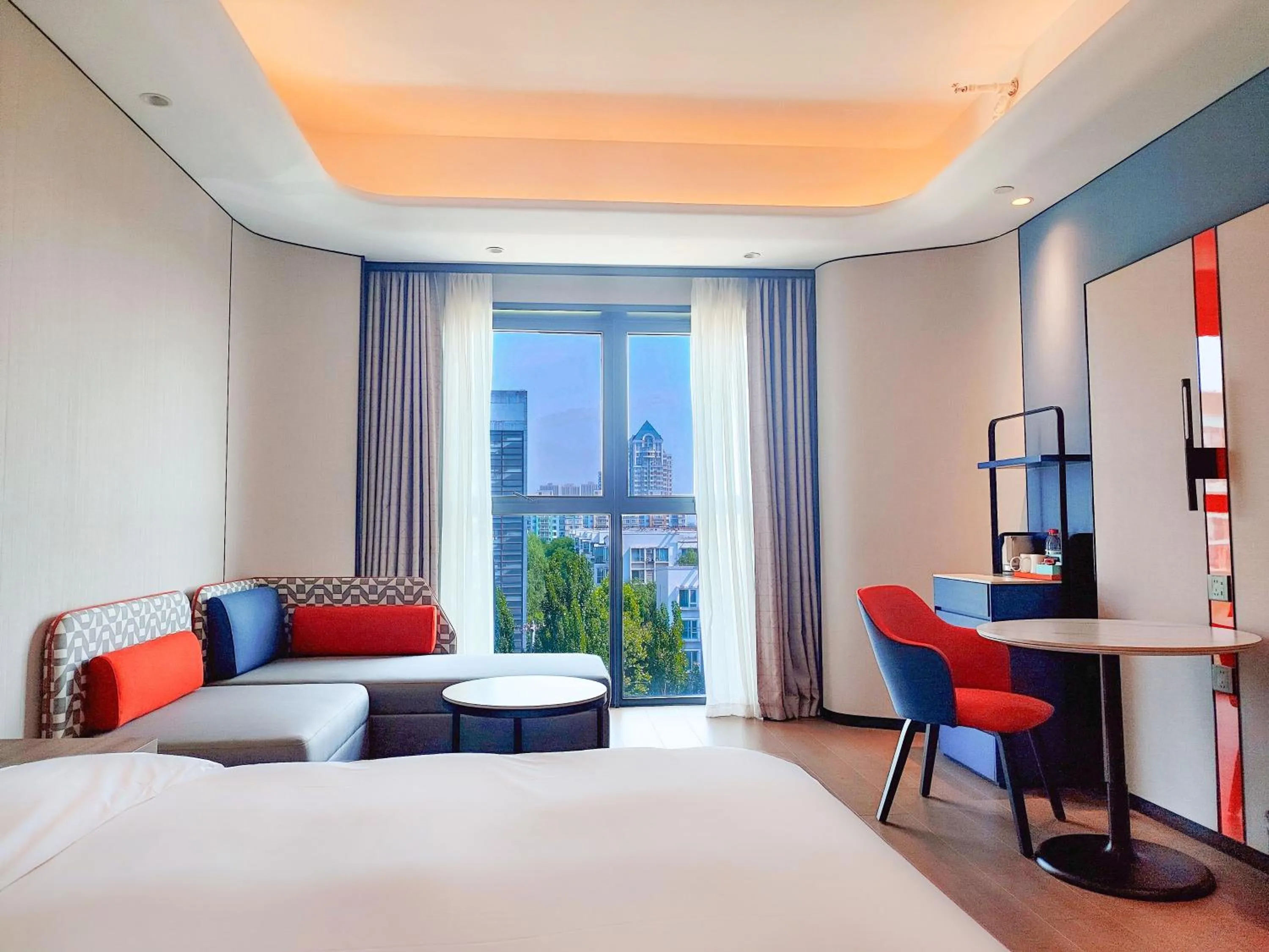 City view, Bed in Holiday Inn Express Beijing Conference Center by IHG