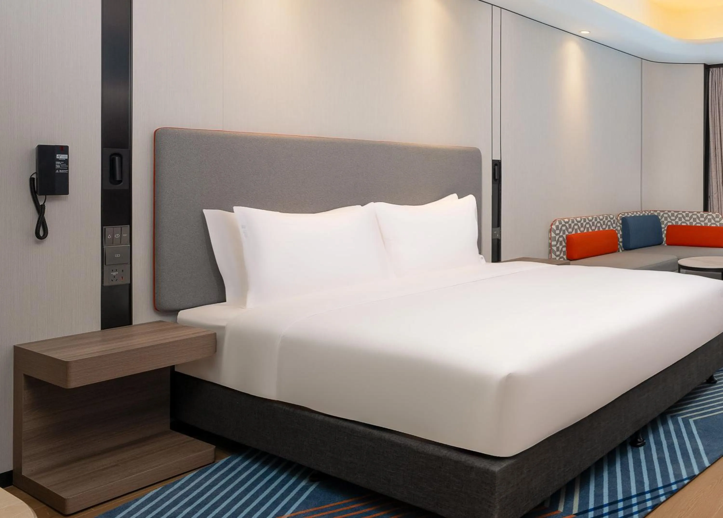 Decorative detail, Bed in Holiday Inn Express Beijing Conference Center by IHG