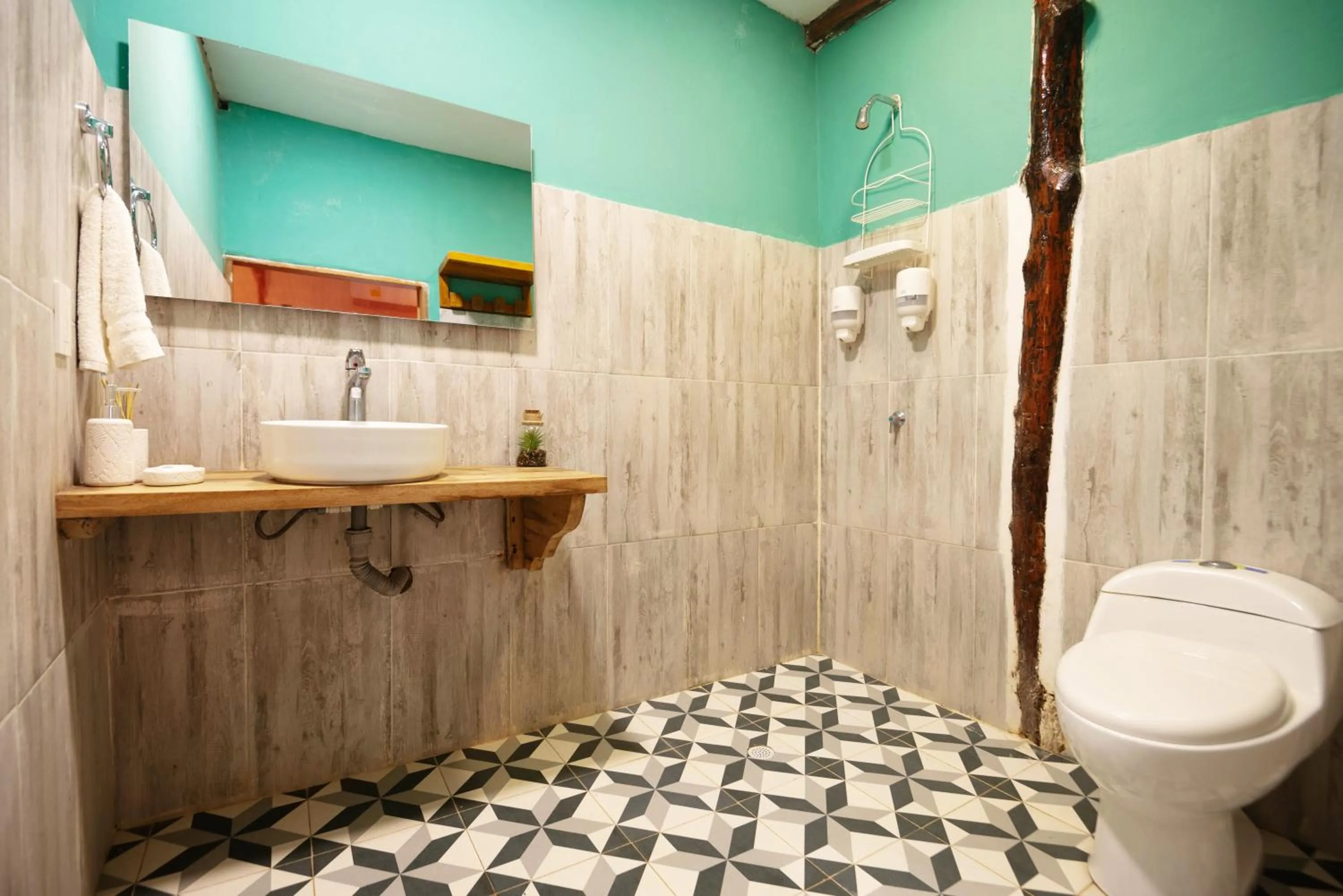 Shower in Finca Escondida