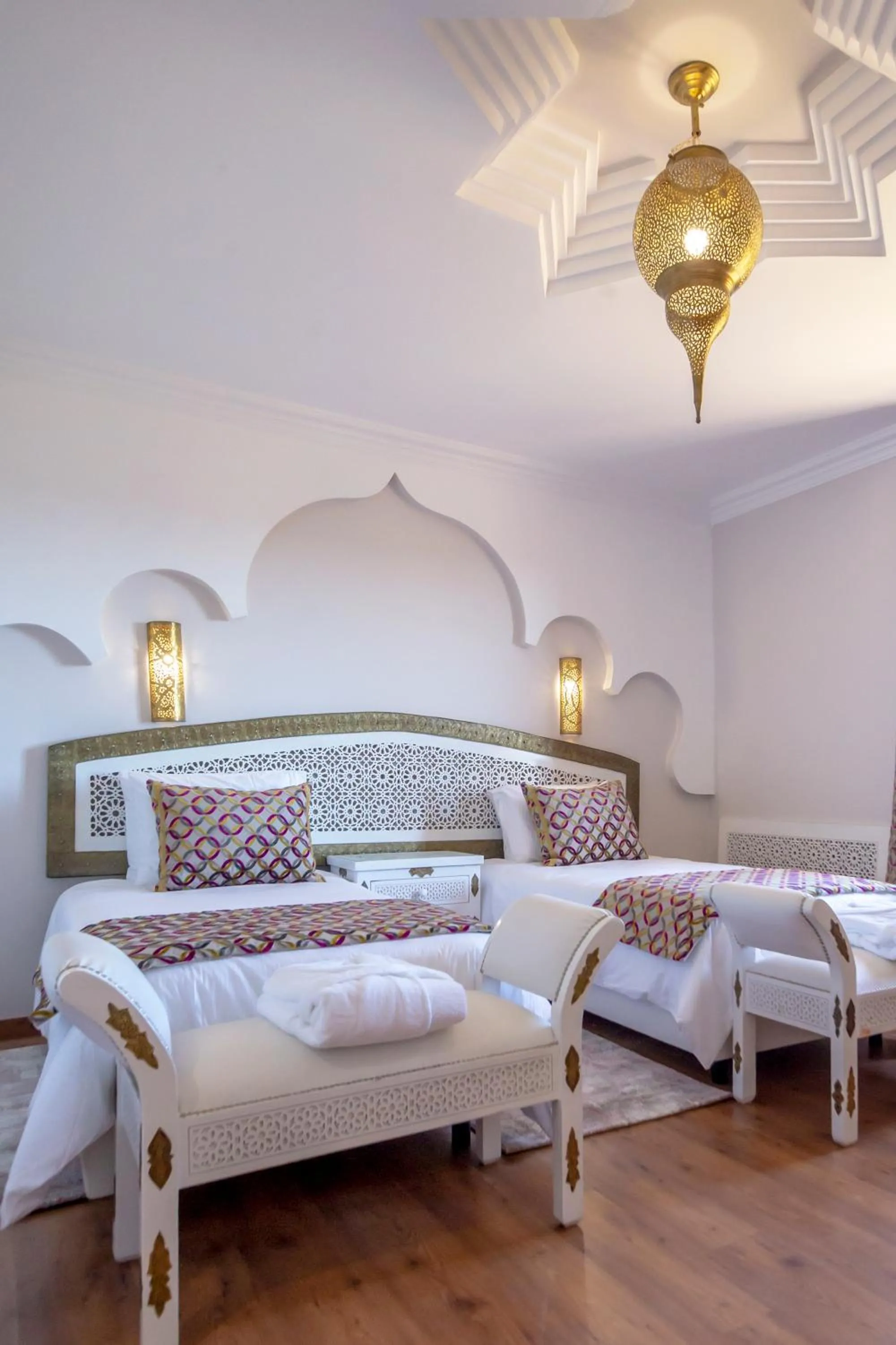 Bed in Al Karob Yoga Boutique Villa