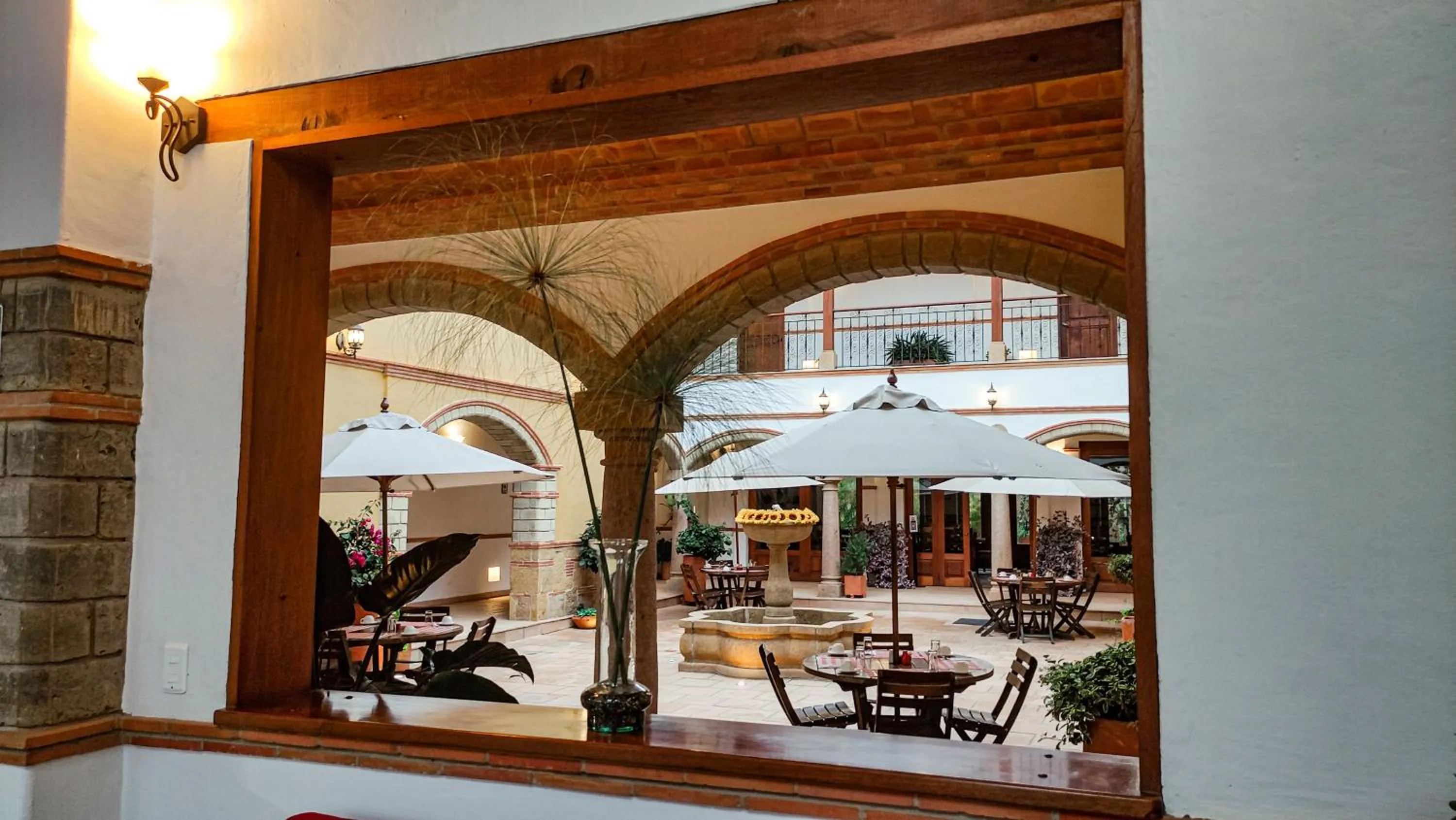 Inner courtyard view in Maria Bonita Hotel