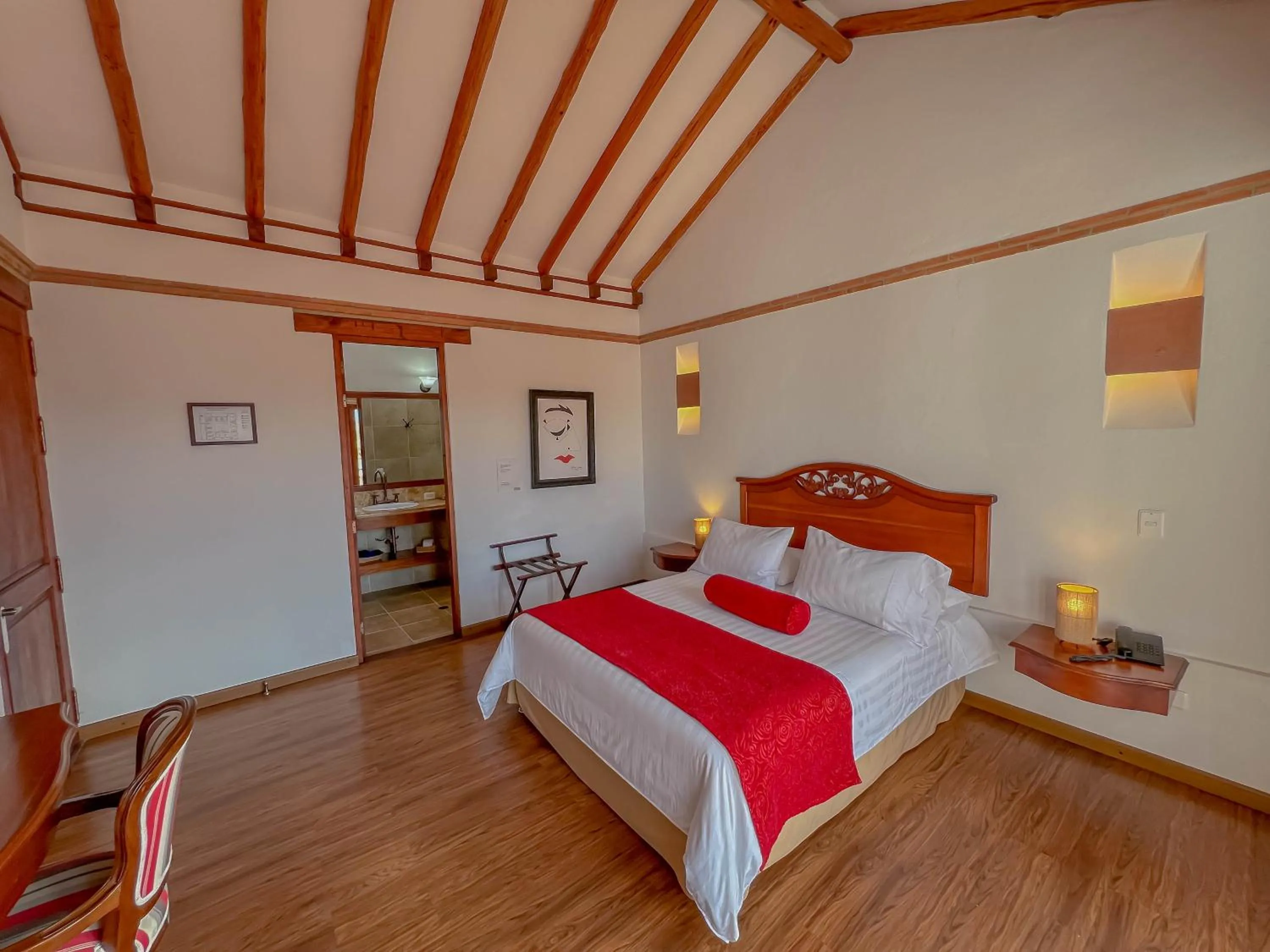 Bed in Maria Bonita Hotel