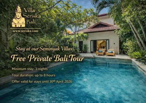 Villa Seriska Seminyak, 5-Star Private Pool Villa, Walk to Dining & Shopping