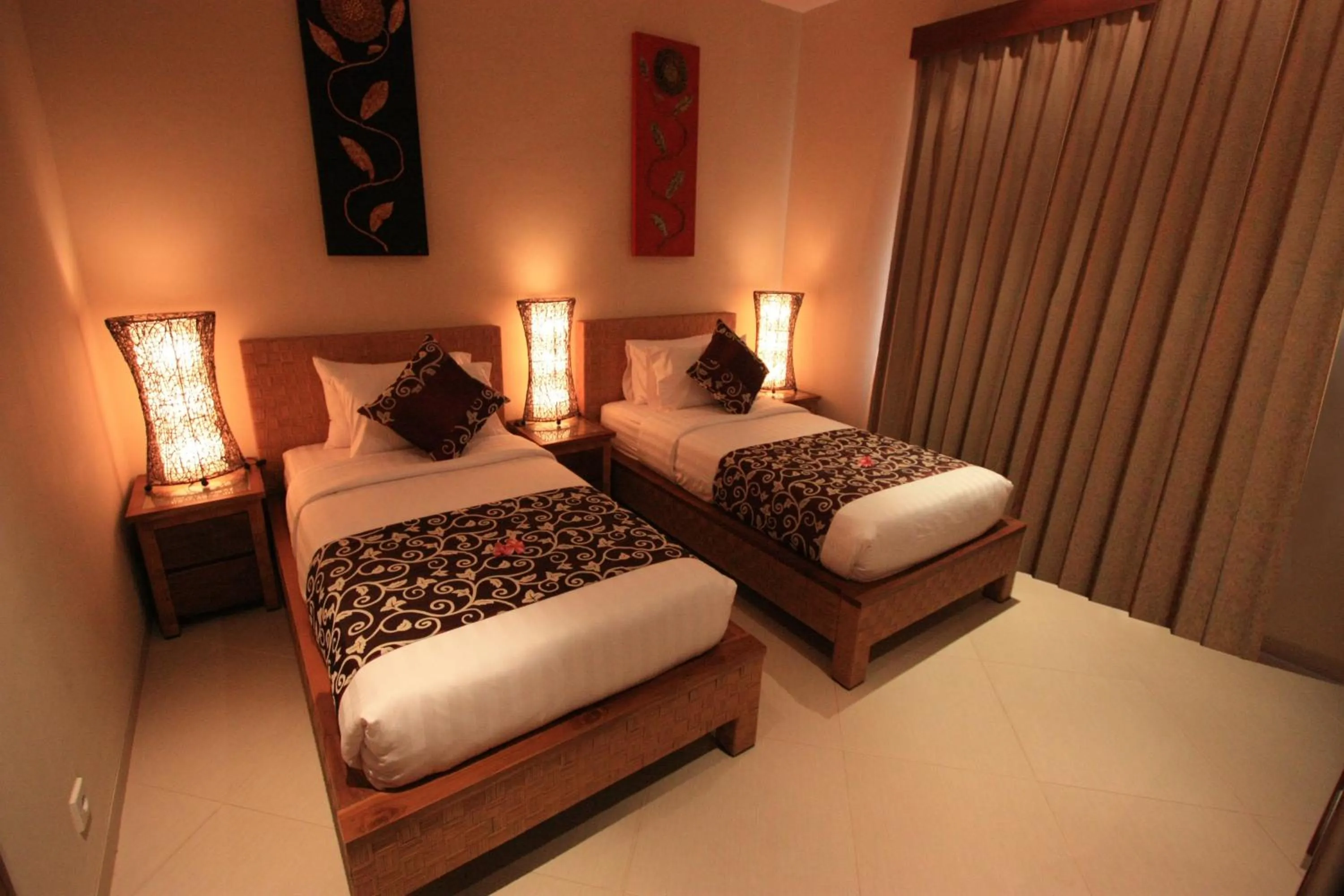 Bed in Villa Seriska Seminyak