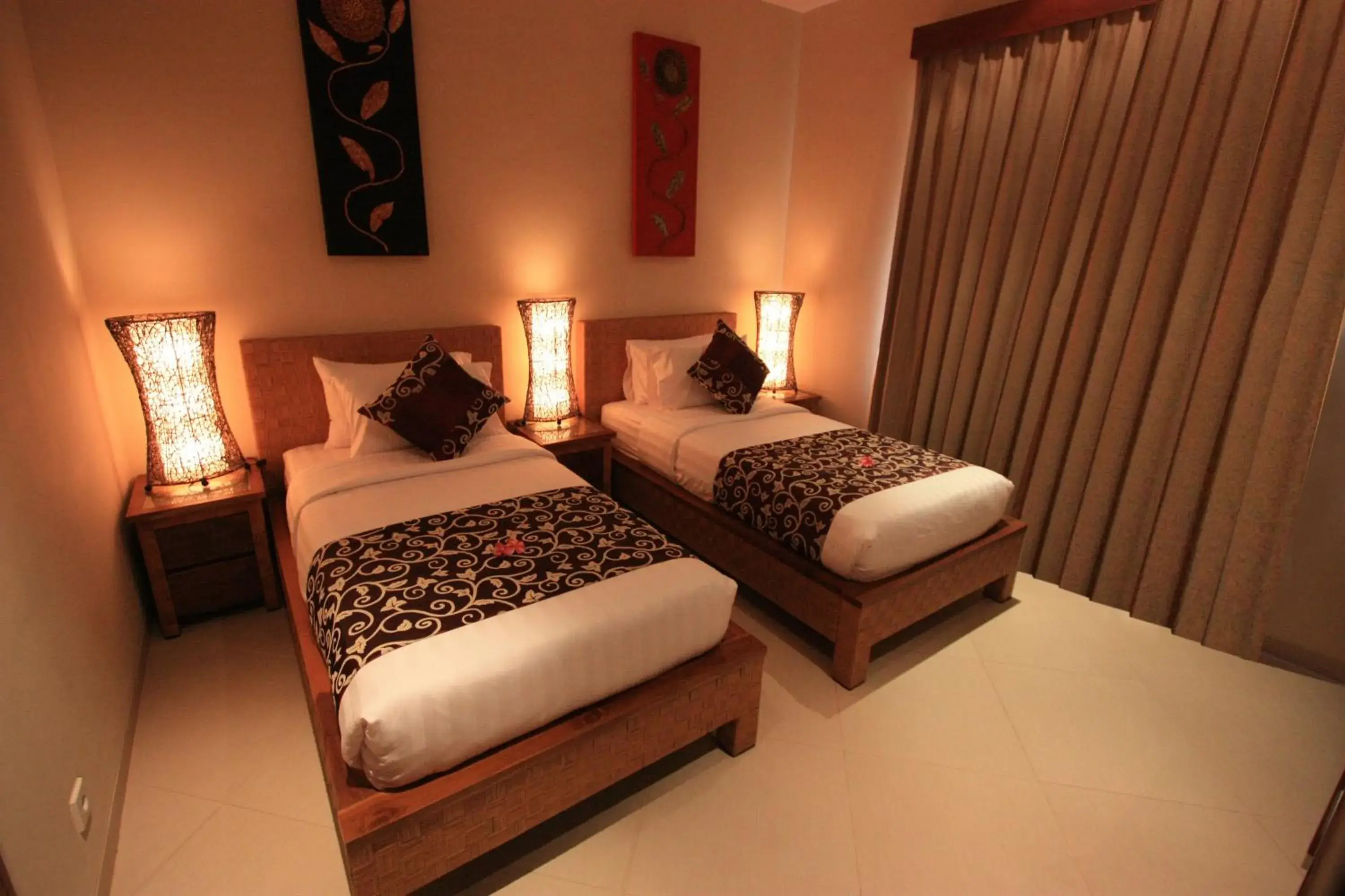 Bed in Villa Seriska Seminyak, 5-Star Private Pool Villa, Walk to Dining & Shopping Bed in Villa Seriska Seminyak, 5-Star Private Pool Villa, Walk to Dining & Shopping