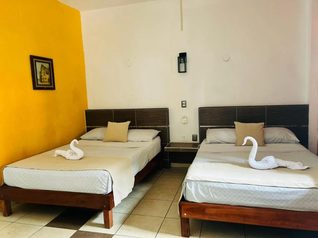 Bed in Hotel Szapot