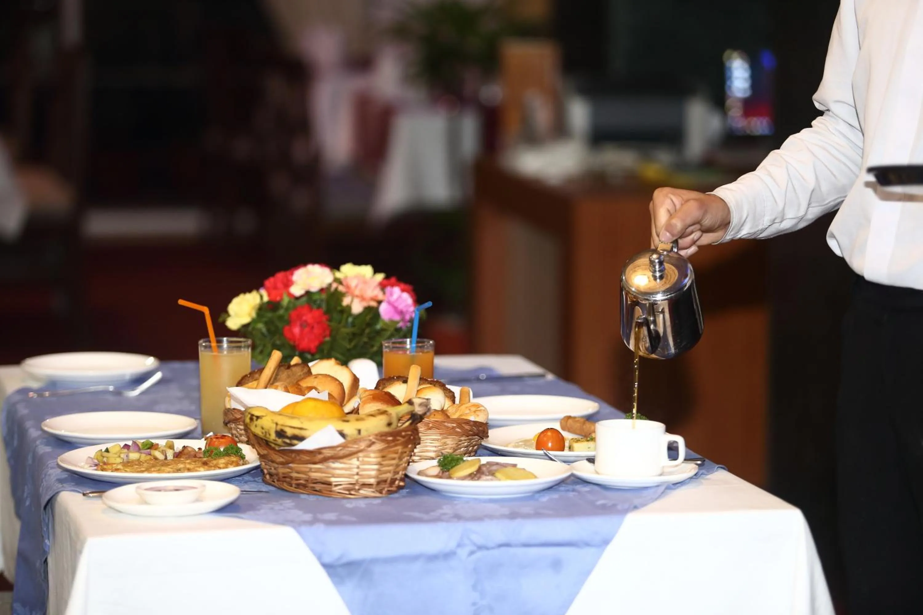 Continental breakfast in Hotel Woodland Kathmandu