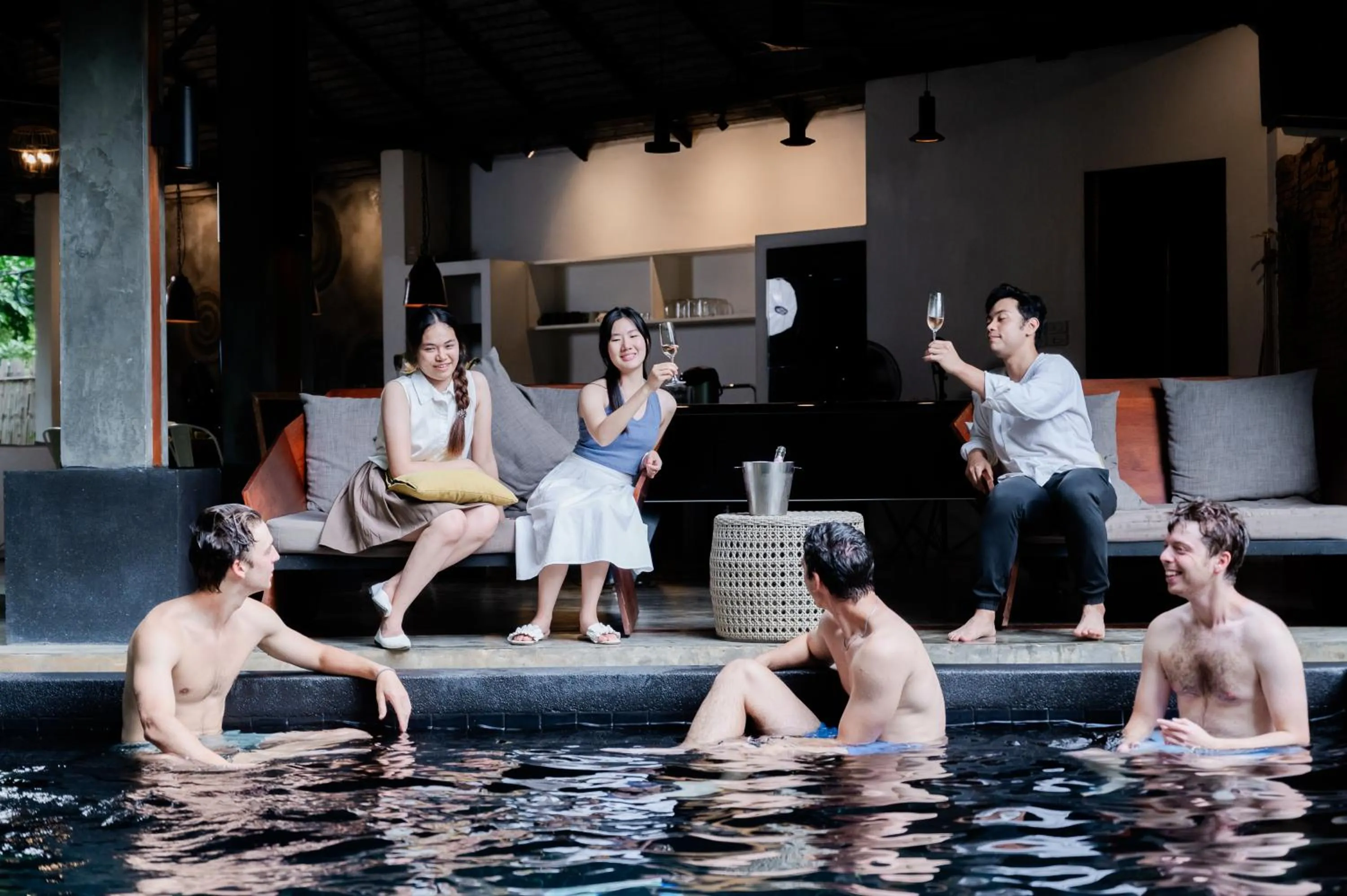 Pool view in Tolani Southgate Villa Chiang Mai