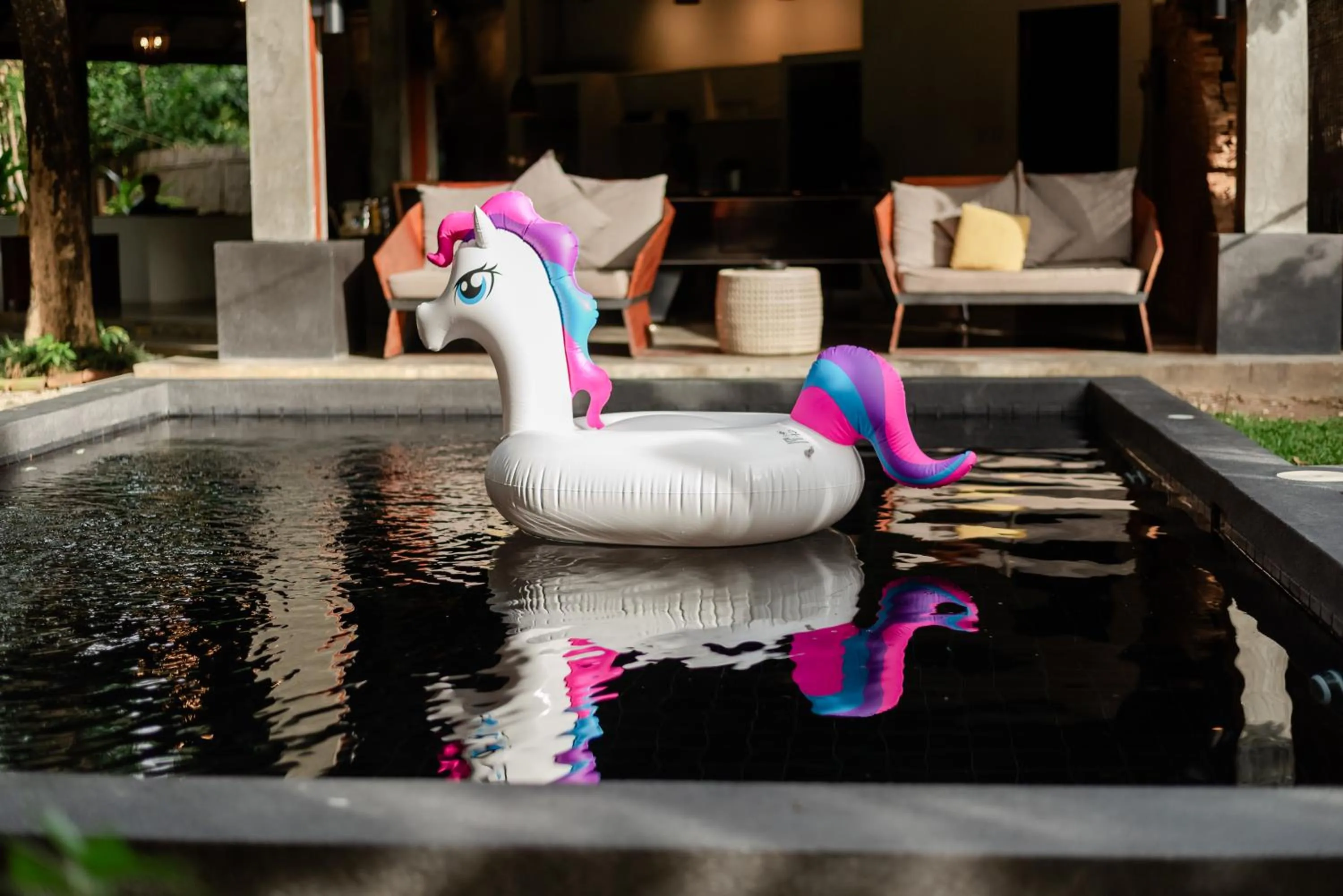 Pool view in Tolani Southgate Villa Chiang Mai