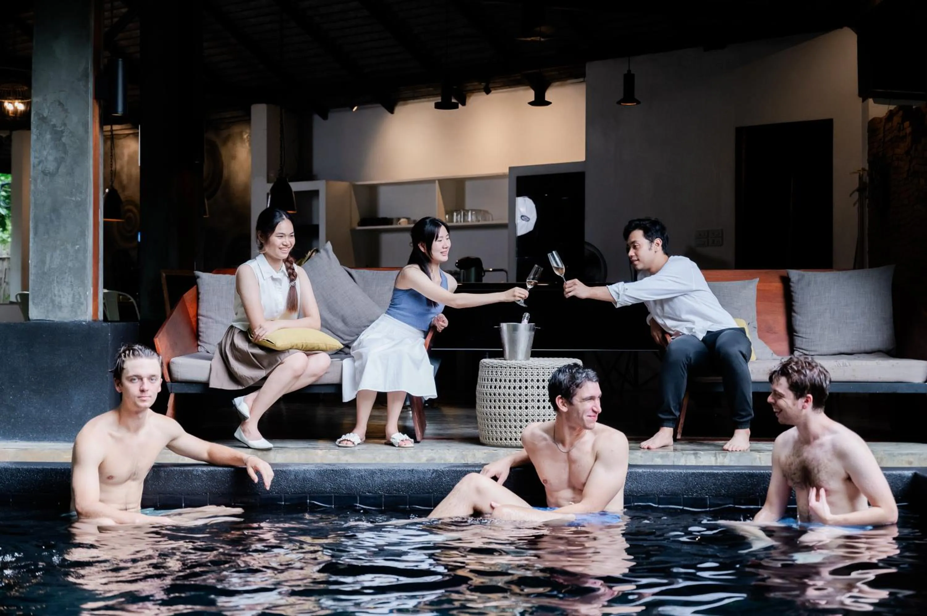 Pool view in Tolani Southgate Villa Chiang Mai