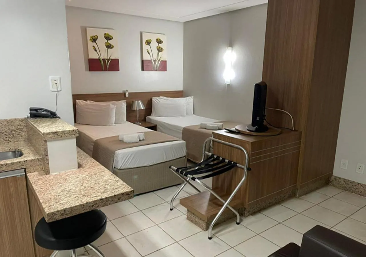 Bedroom, Bed in Sun Square Suítes Hotel By Lual