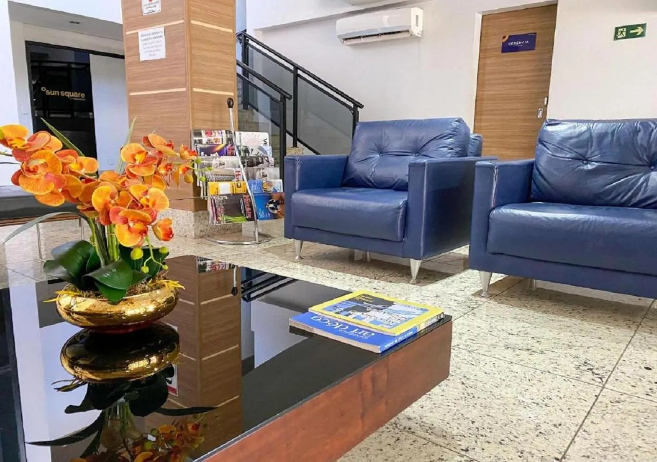 Lobby or reception in Sun Square Suítes Hotel By Lual
