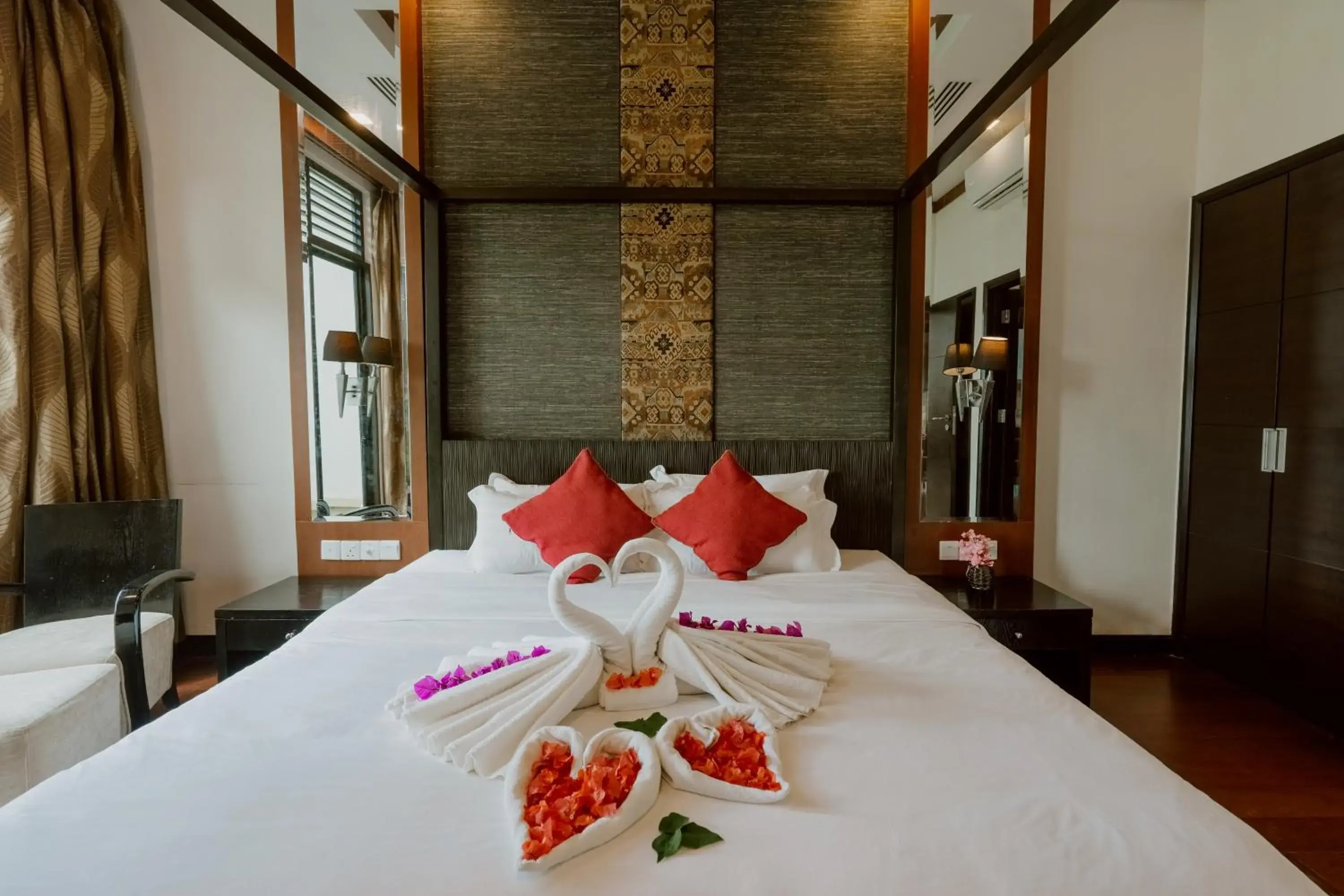 Bedroom, Bed in Borneo Beach Villa & Suite Bedroom, Bed in Borneo Beach Villa & Suite