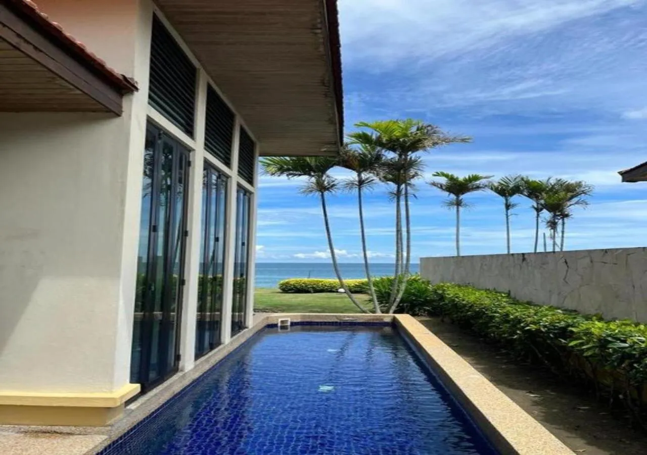 Pool view in Borneo Beach Villa & Suite
