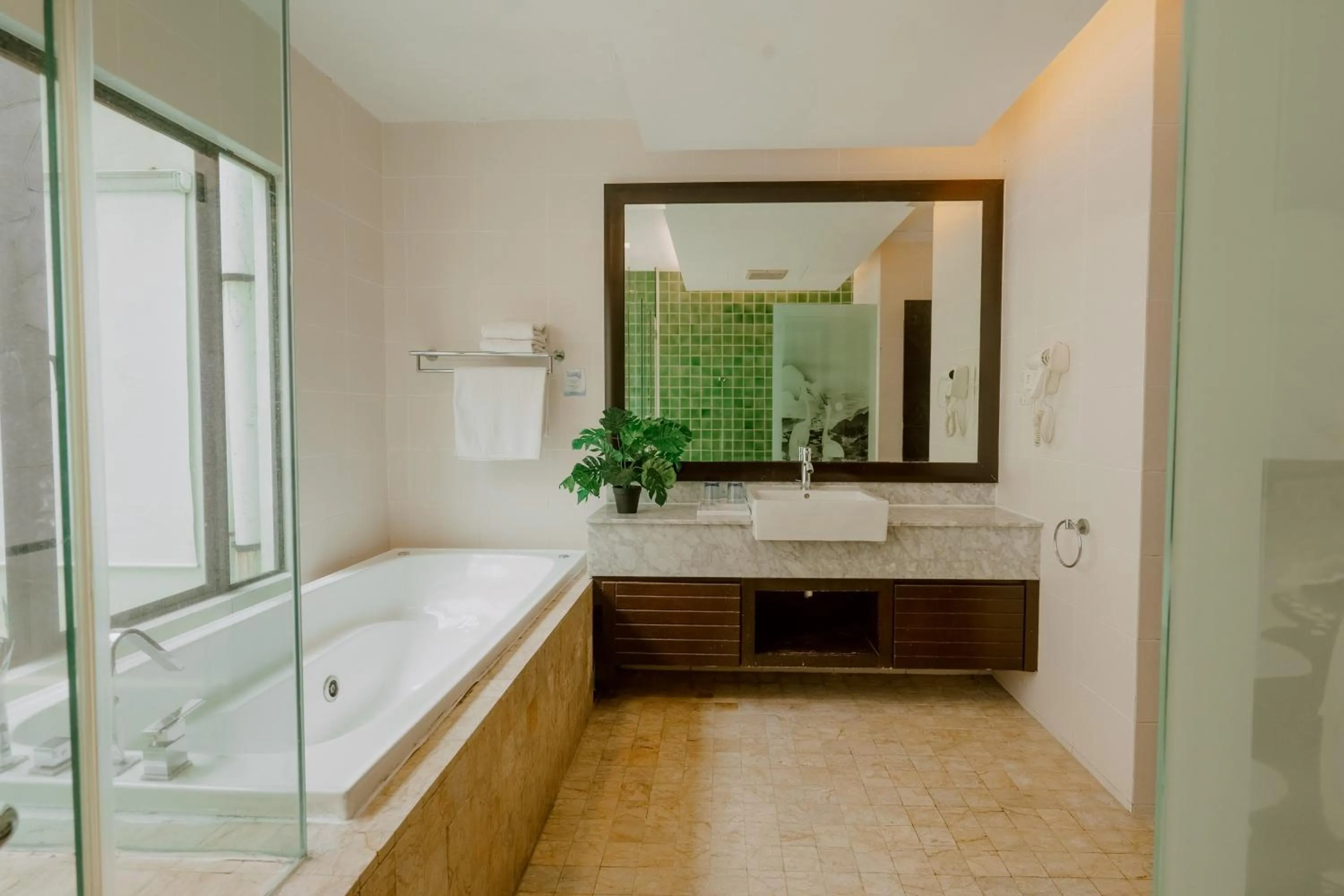 Bathroom in Borneo Beach Villa & Suite