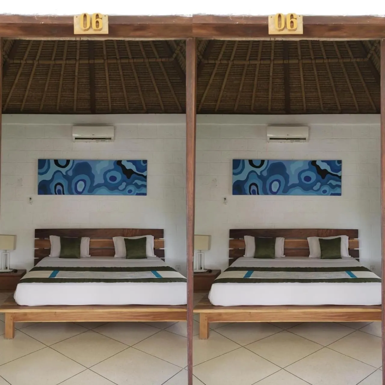 Bed in Hill Dance Bali American Hotel