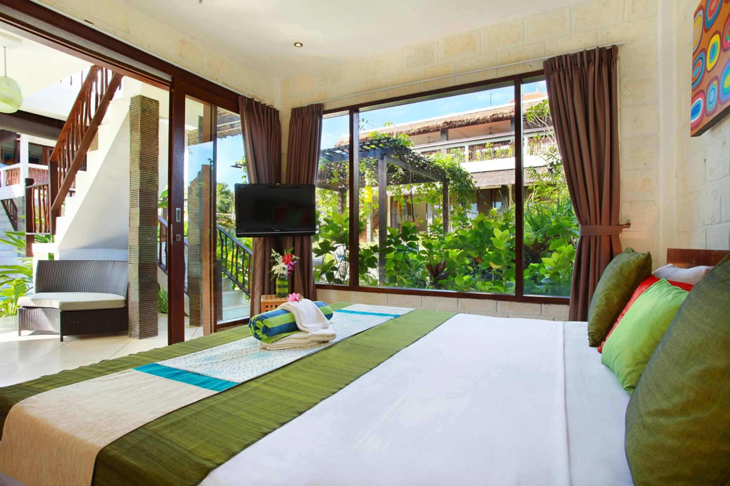 Photo of the whole room, Bed in Hill Dance Bali American Hotel