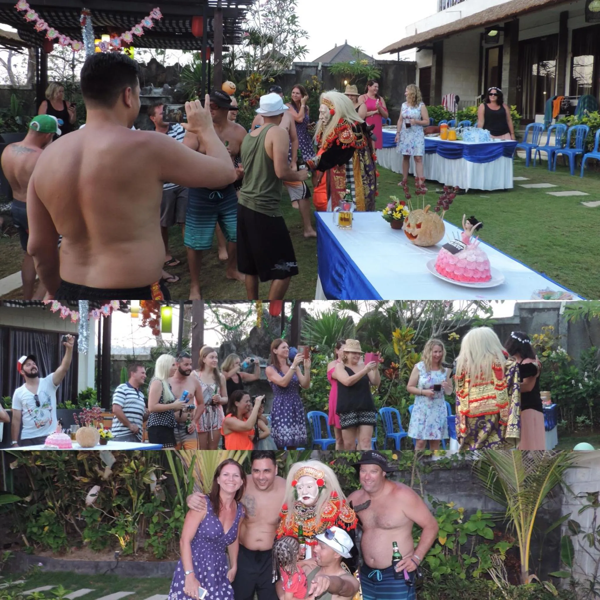 group of guests in Hill Dance Bali American Hotel
