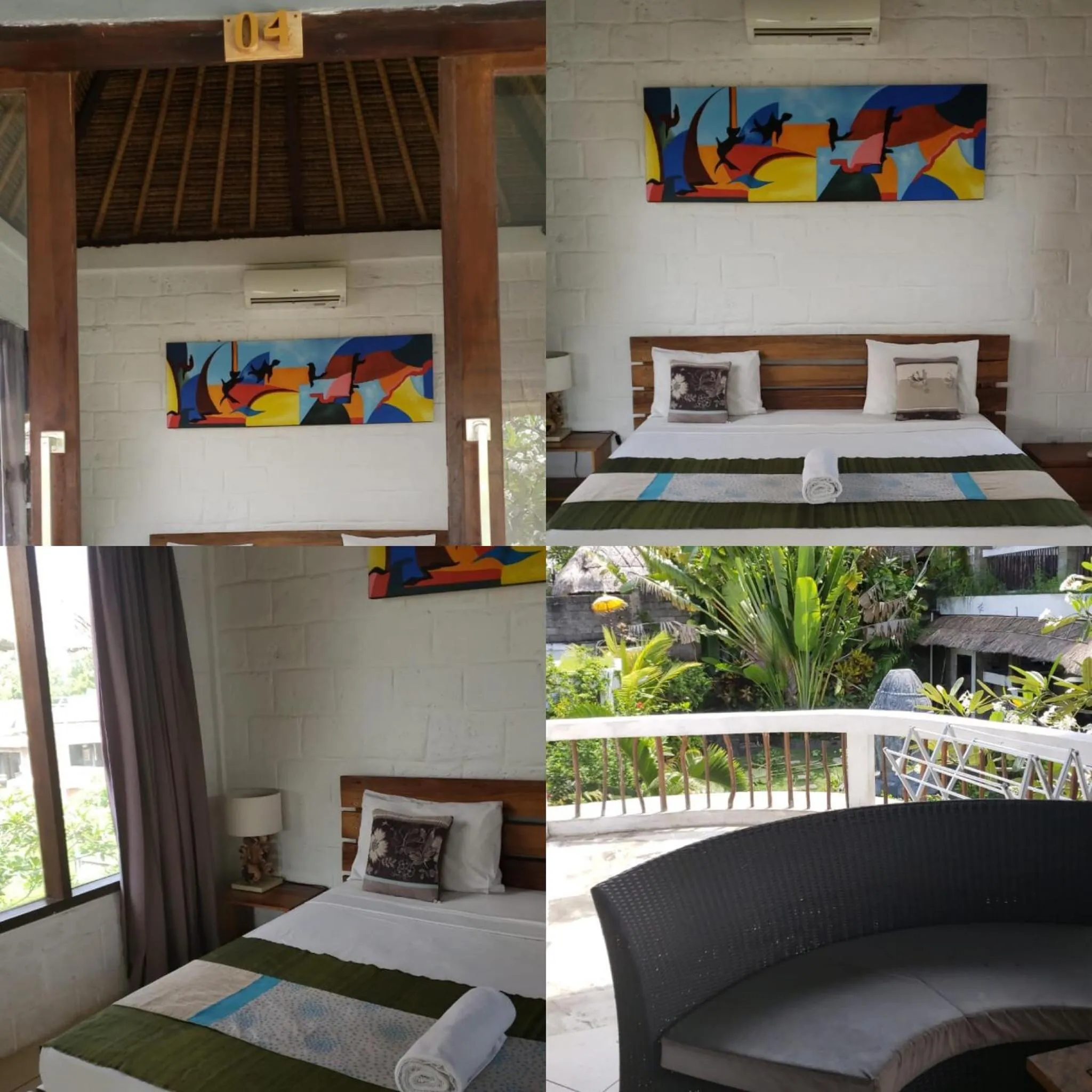 Bed in Hill Dance Bali American Hotel