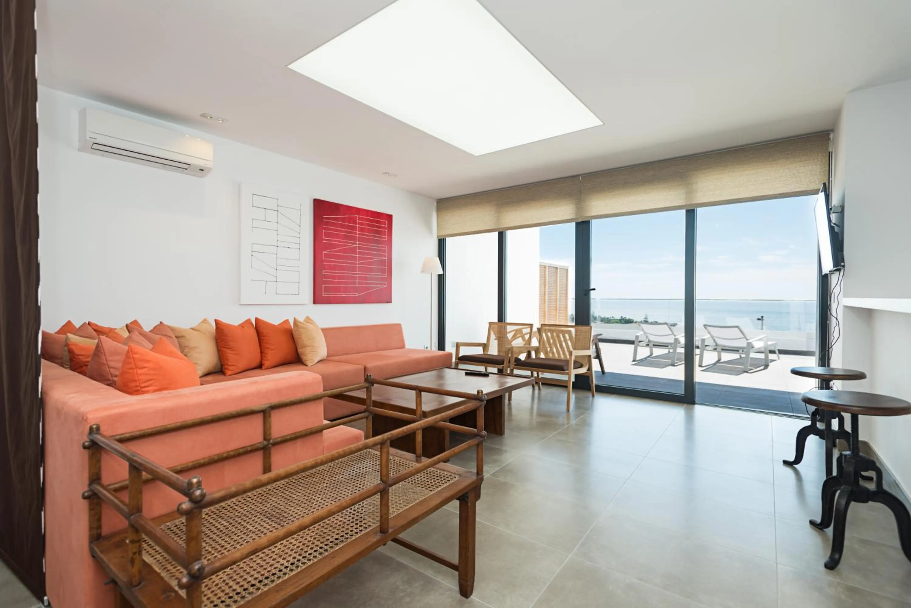Living room in Altos de la Gloria Beach Apartments