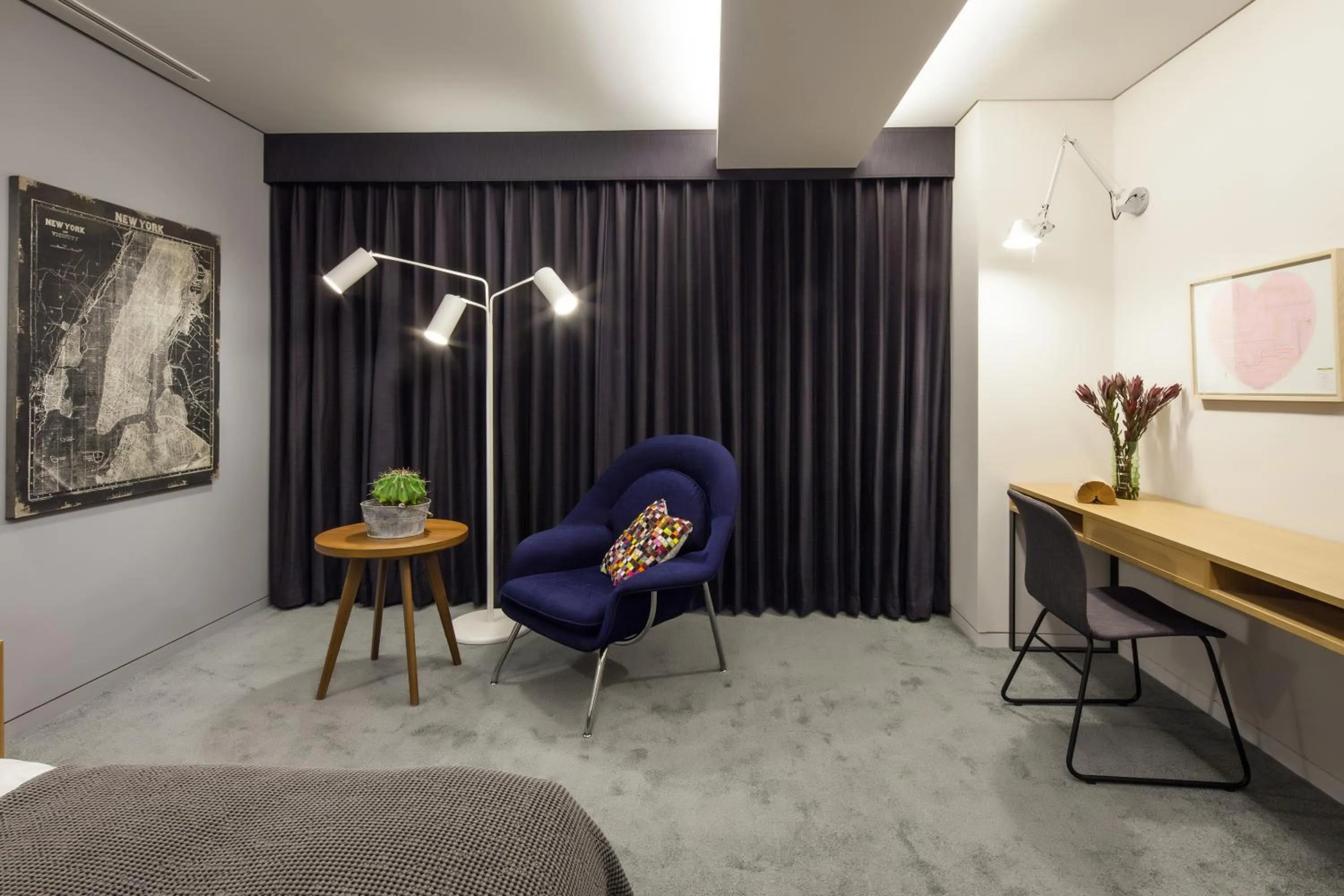 Seating area in Hotel Denim Seoul