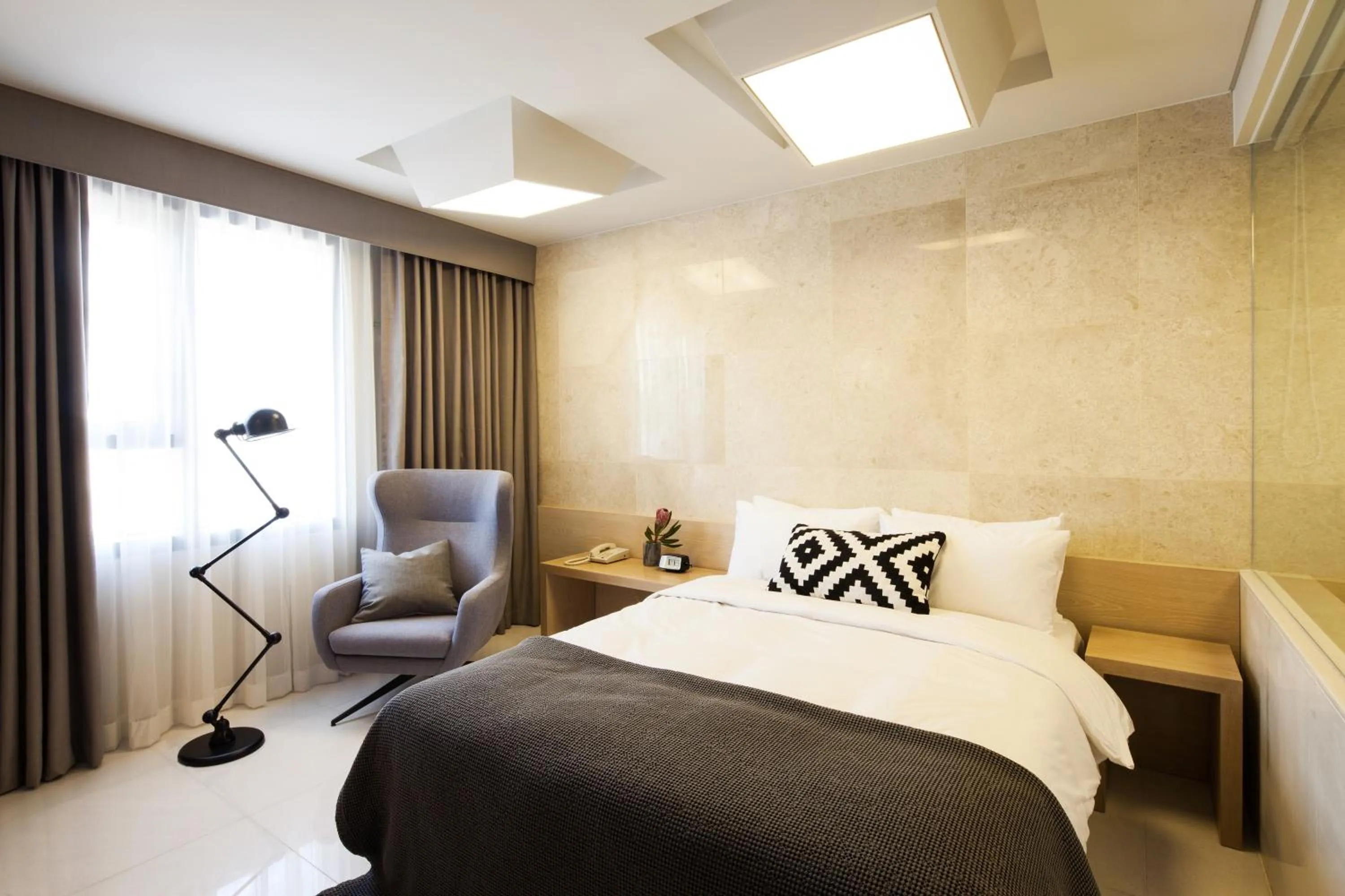 Bed in Hotel Denim Seoul