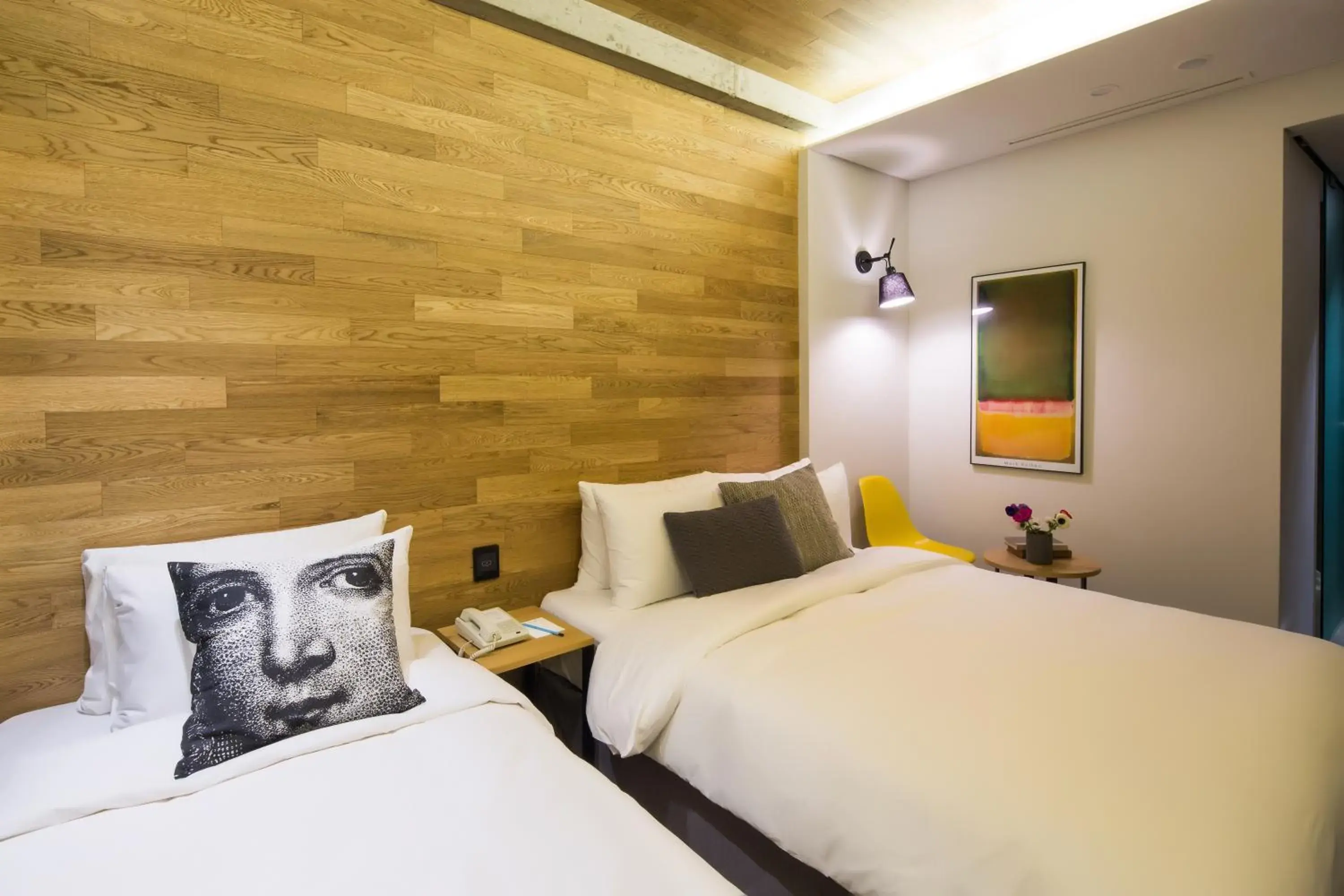 Bed in Hotel Denim Seoul Bed in Hotel Denim Seoul