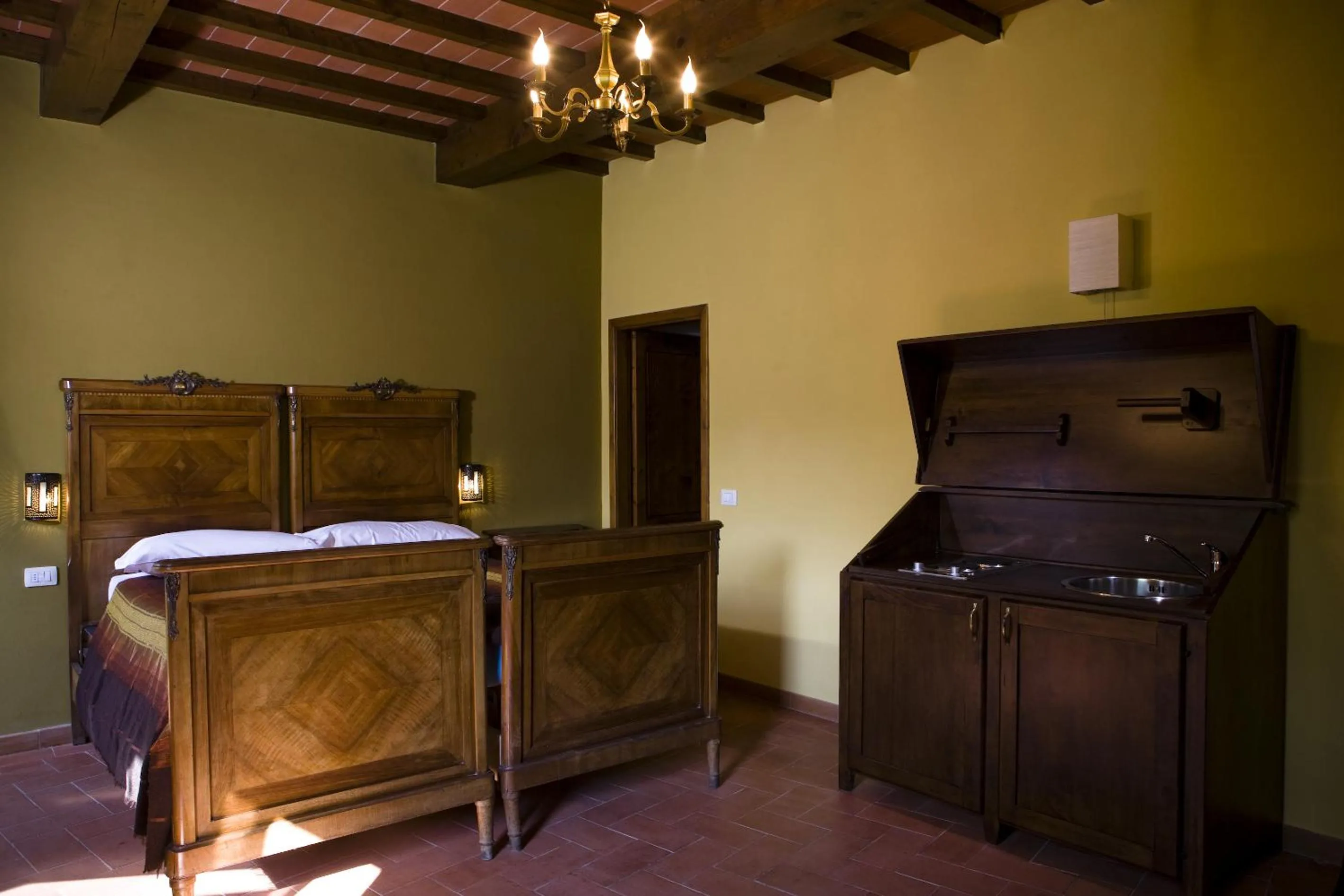 Bedroom, Bed in Agriturismo La Topaia