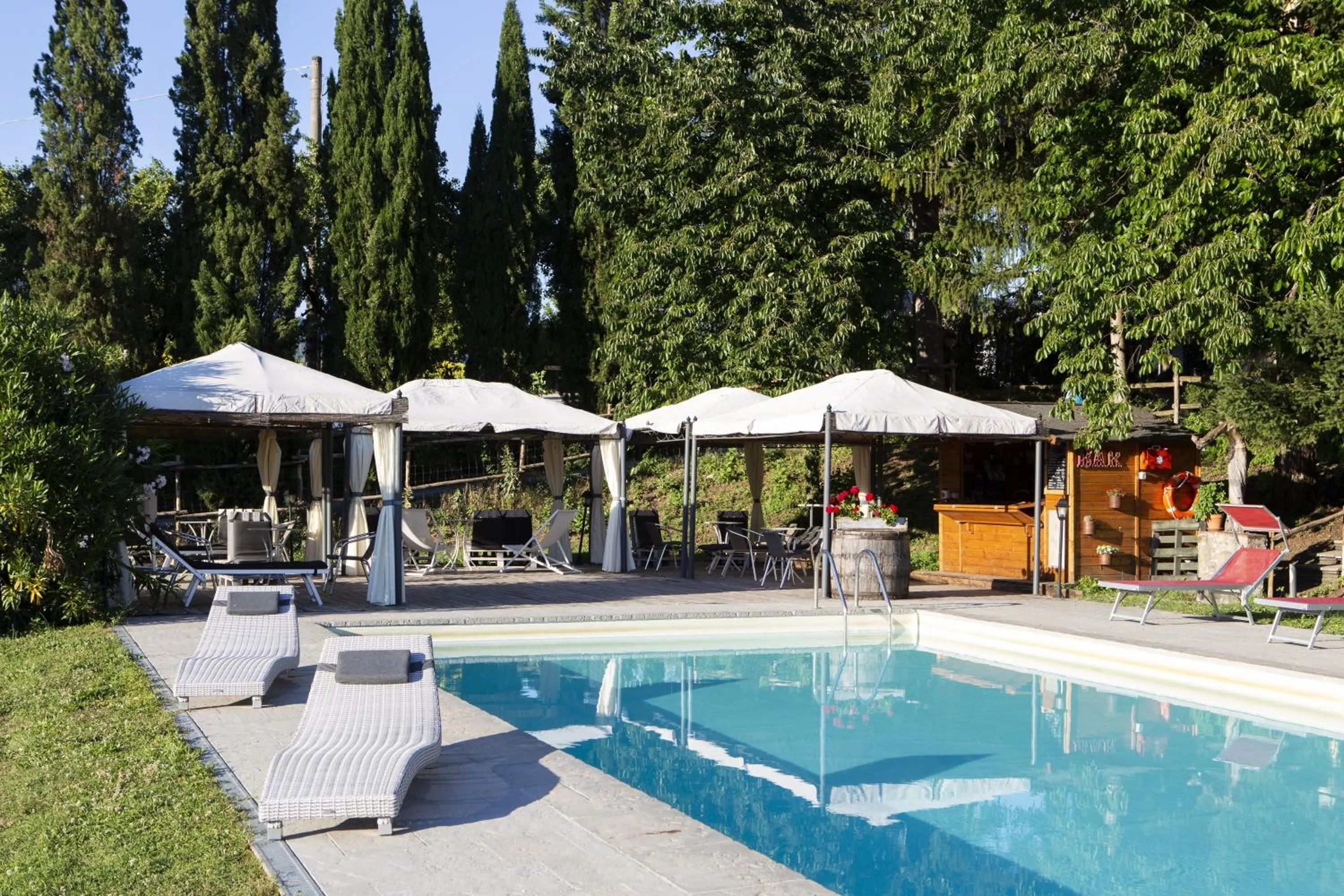 Garden in Agriturismo La Topaia