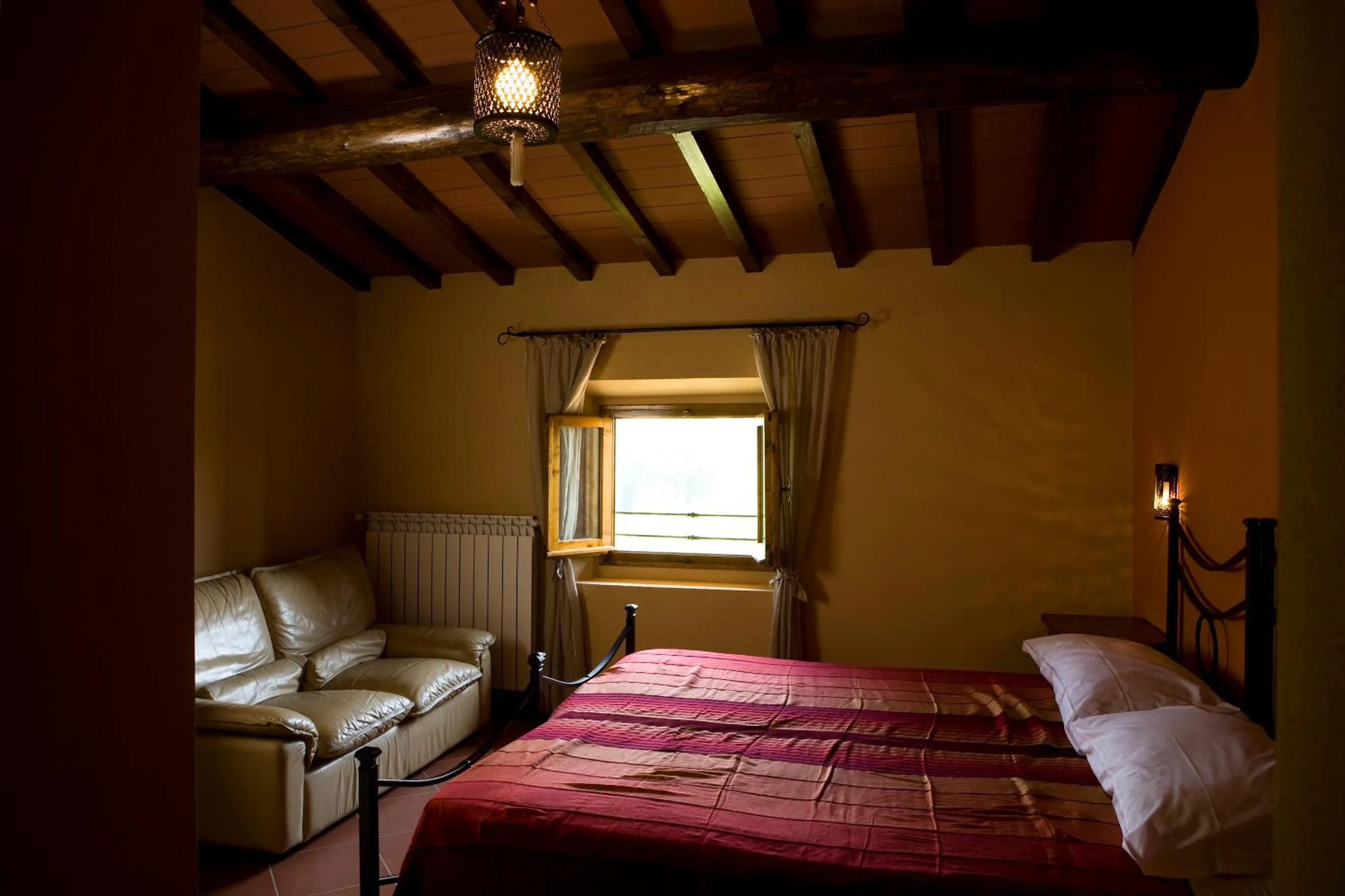 Bedroom, Bed in Agriturismo La Topaia
