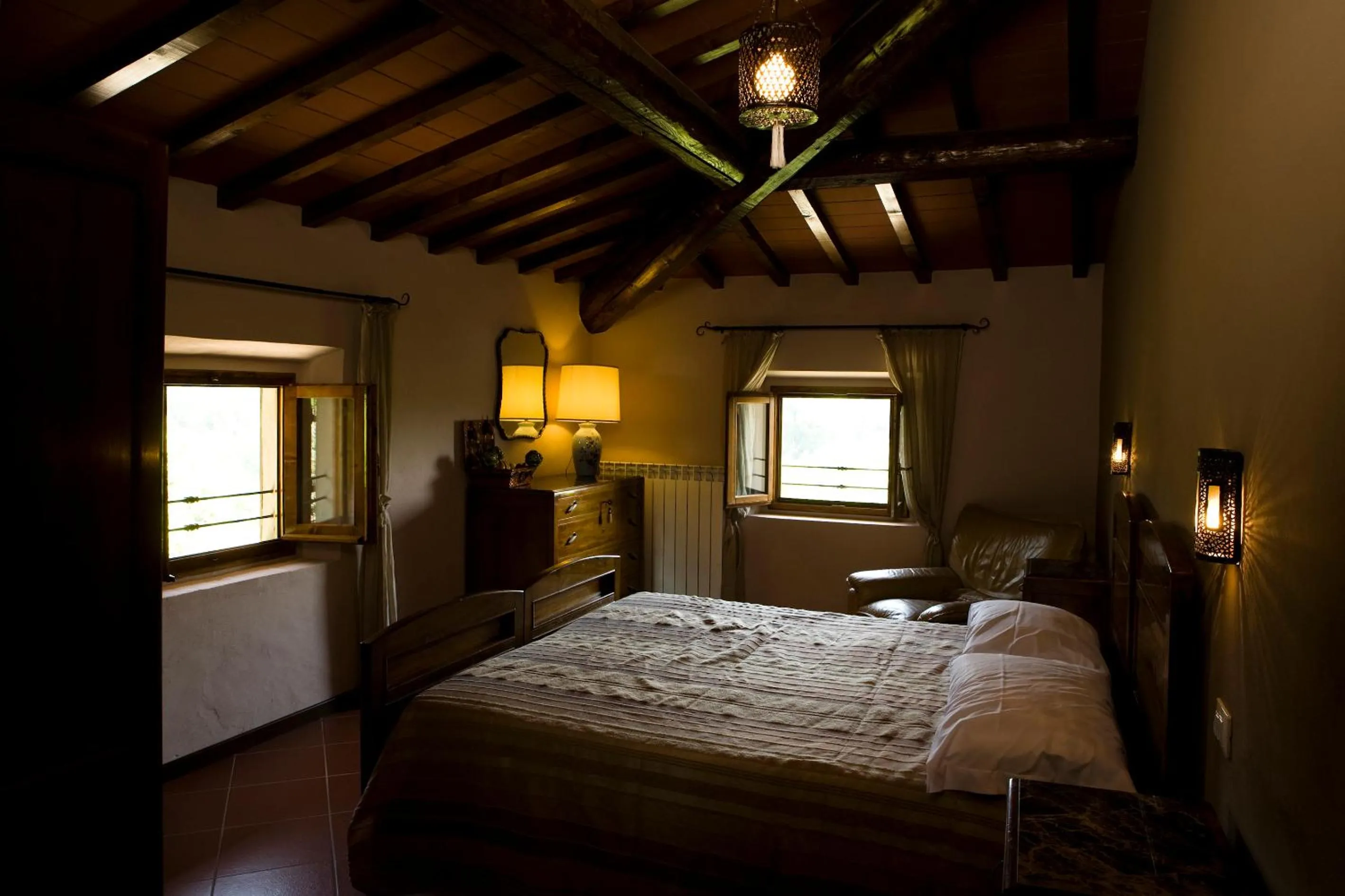 Bedroom, Bed in Agriturismo La Topaia