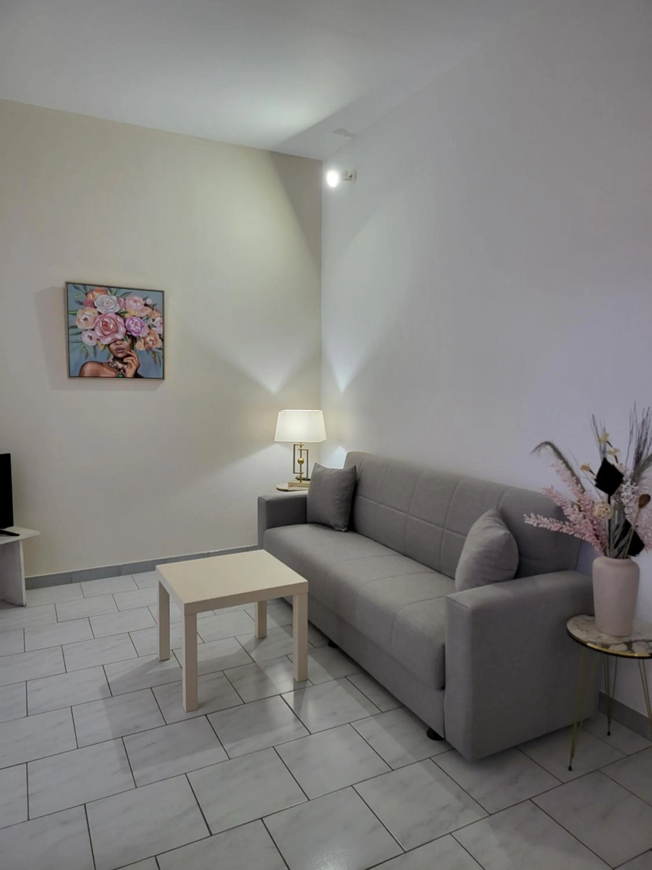 Living room in Pyrgos Hotel Apartments