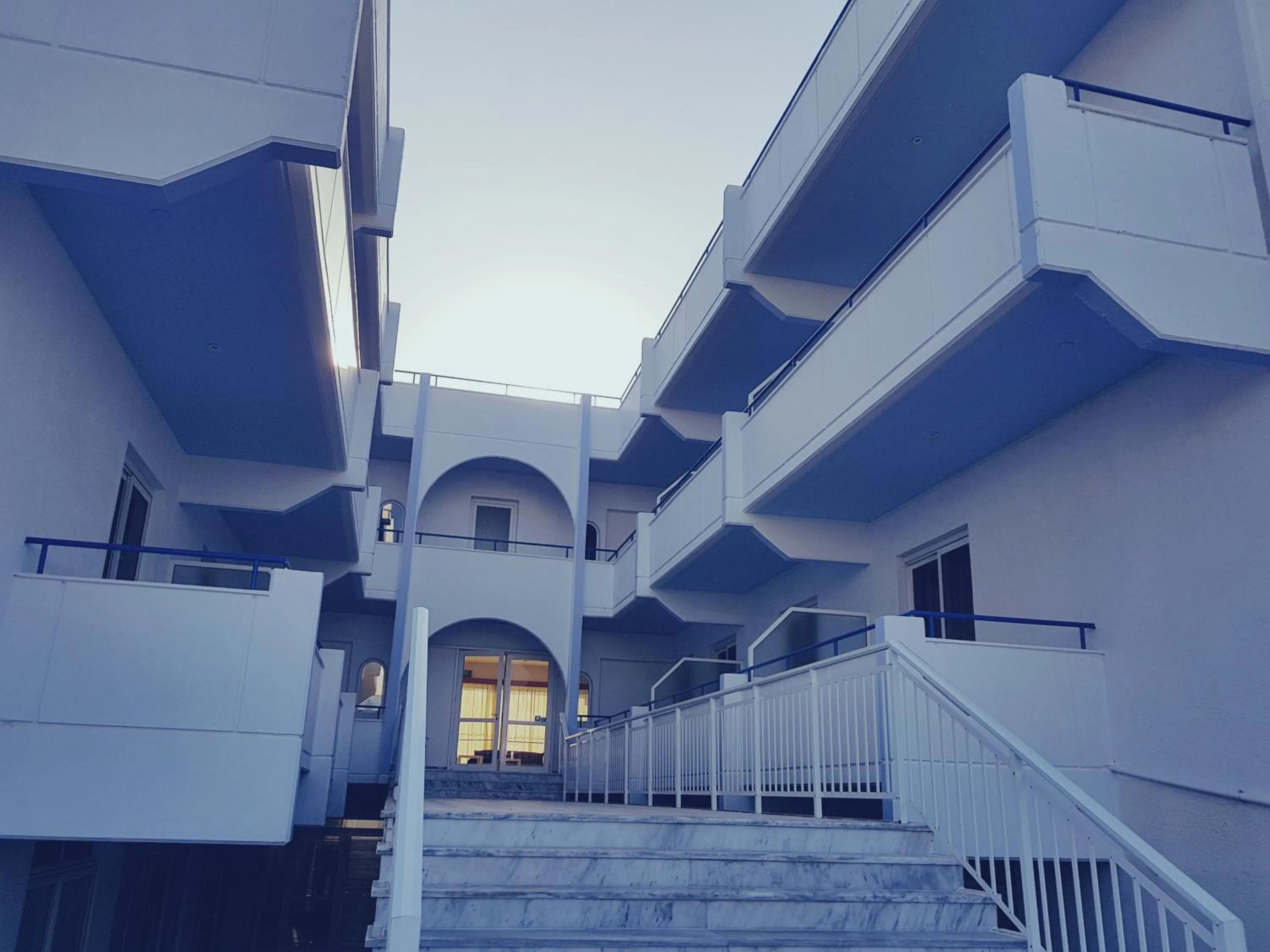 Facade/entrance in Pyrgos Hotel Apartments