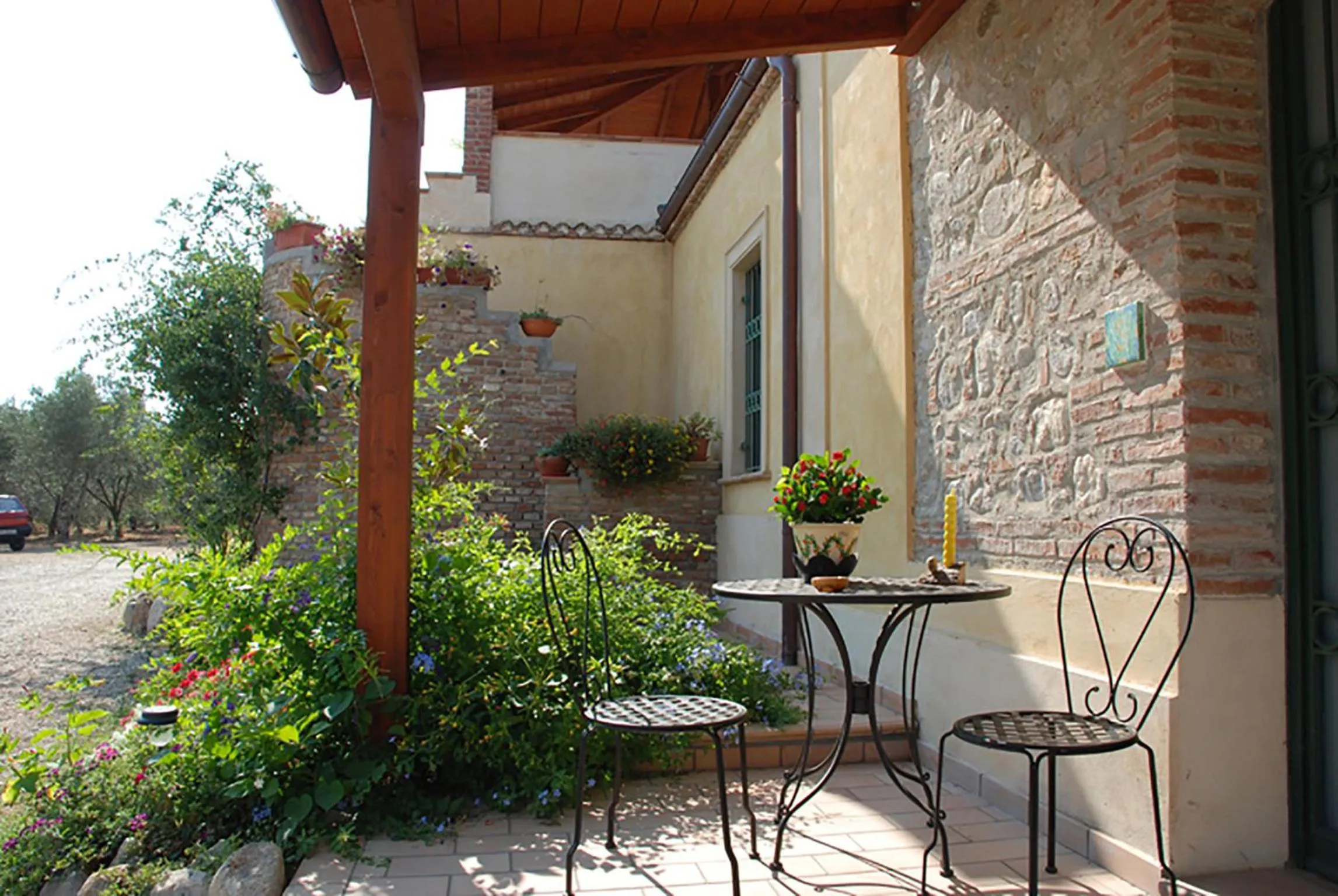Patio in Agriturismo Frangivento