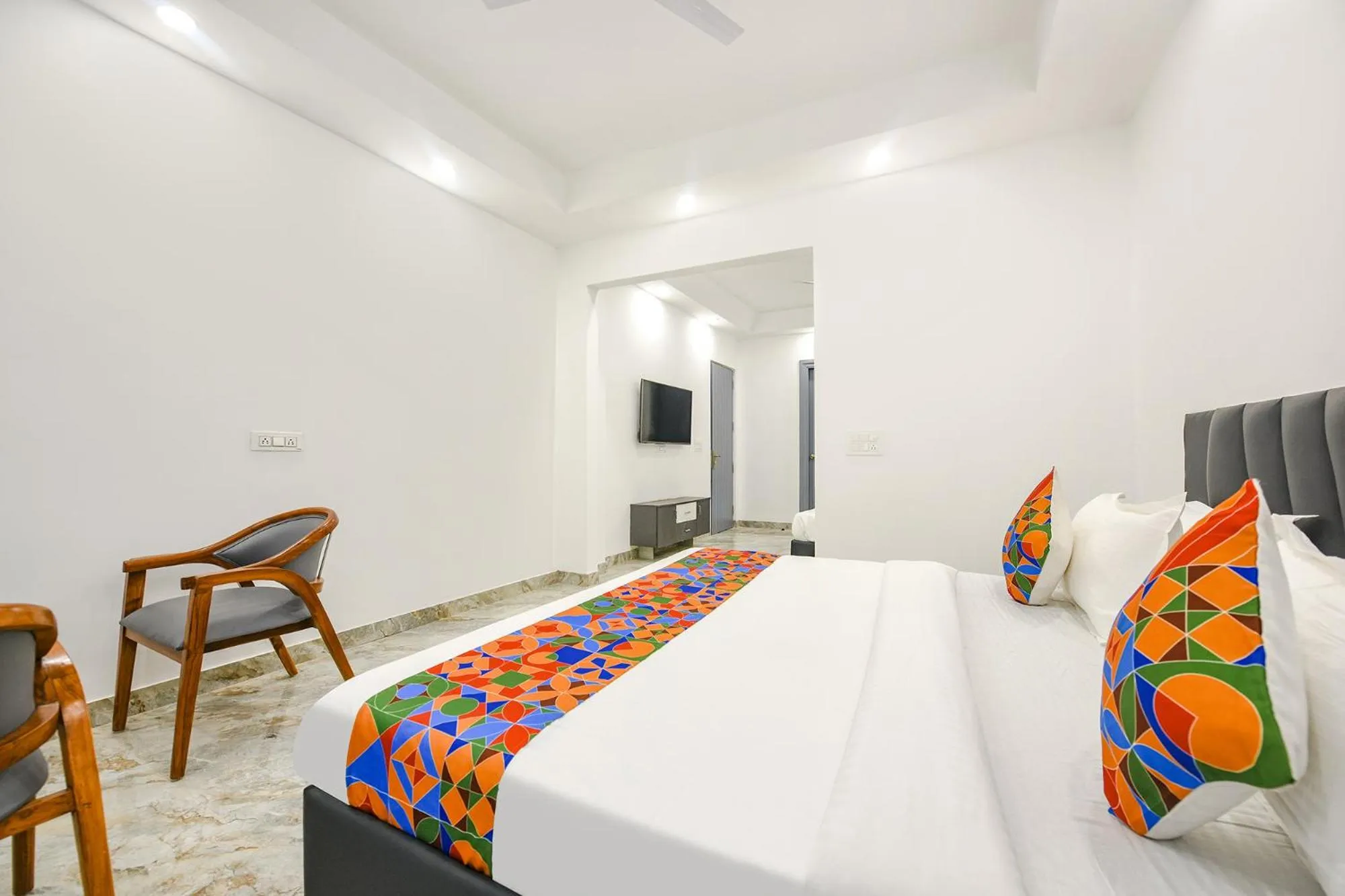 Bed in FabHotel The Premium Villa