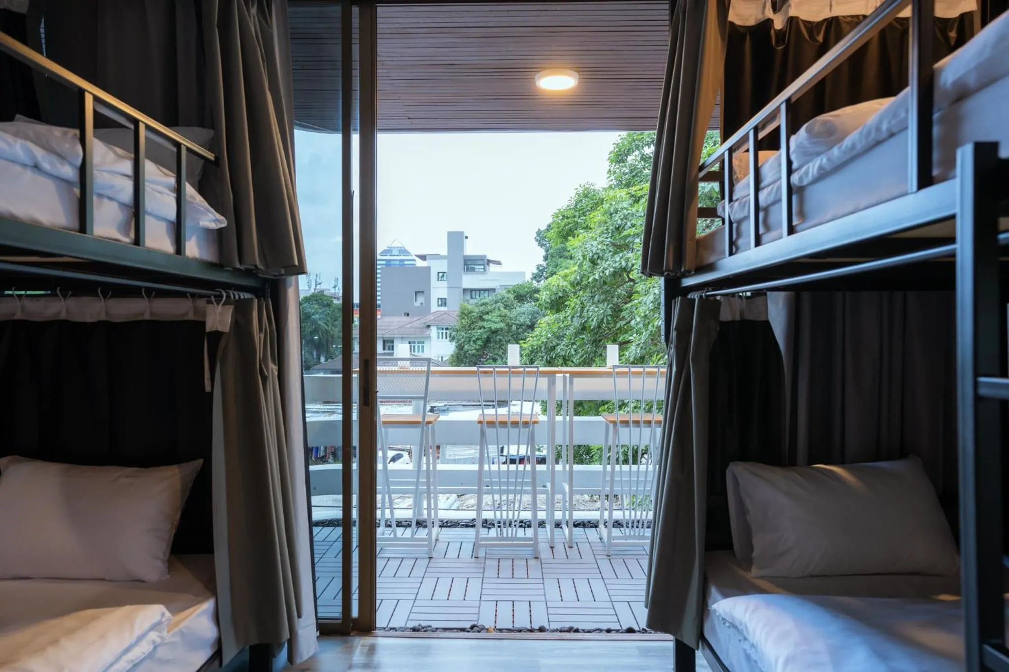 Patio, Bed in 420 Hostel - Ekkamai Buds & Beds