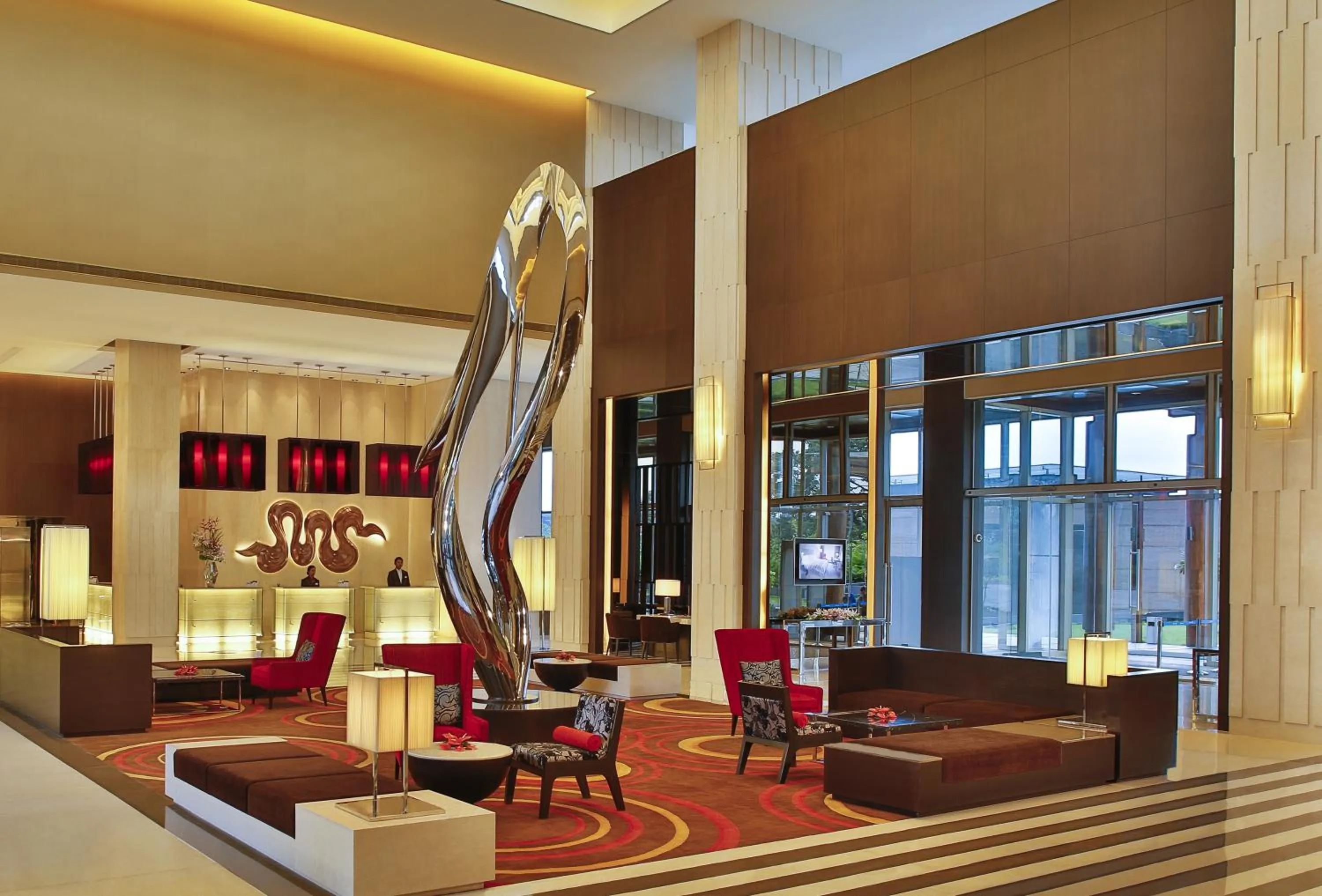 Lobby or reception in Radisson Blu Hotel Guwahati